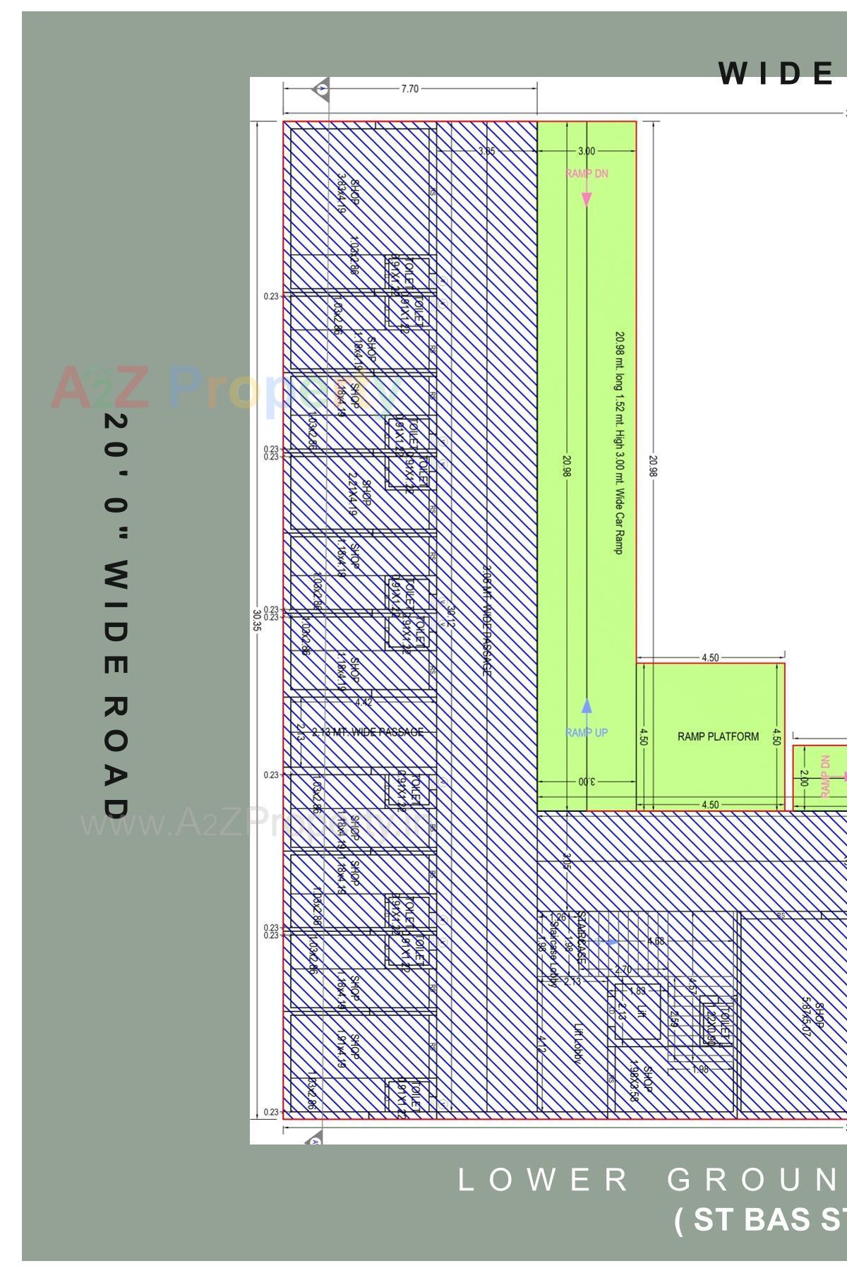 Layout of real estate project Gurunanak Complex located at Sihor, Bhavnagar, Gujarat
