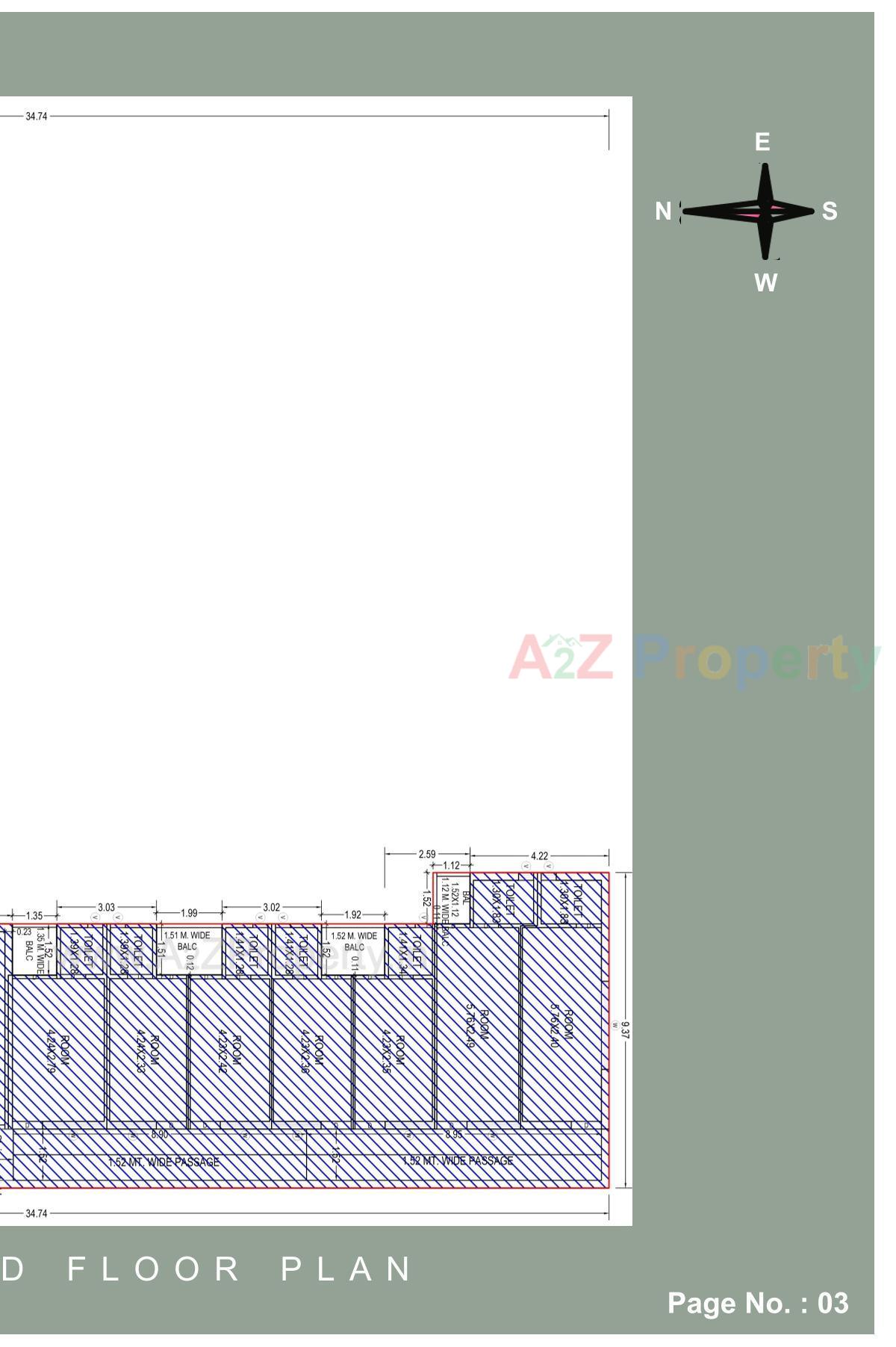 Layout of real estate project Gurunanak Complex located at Sihor, Bhavnagar, Gujarat