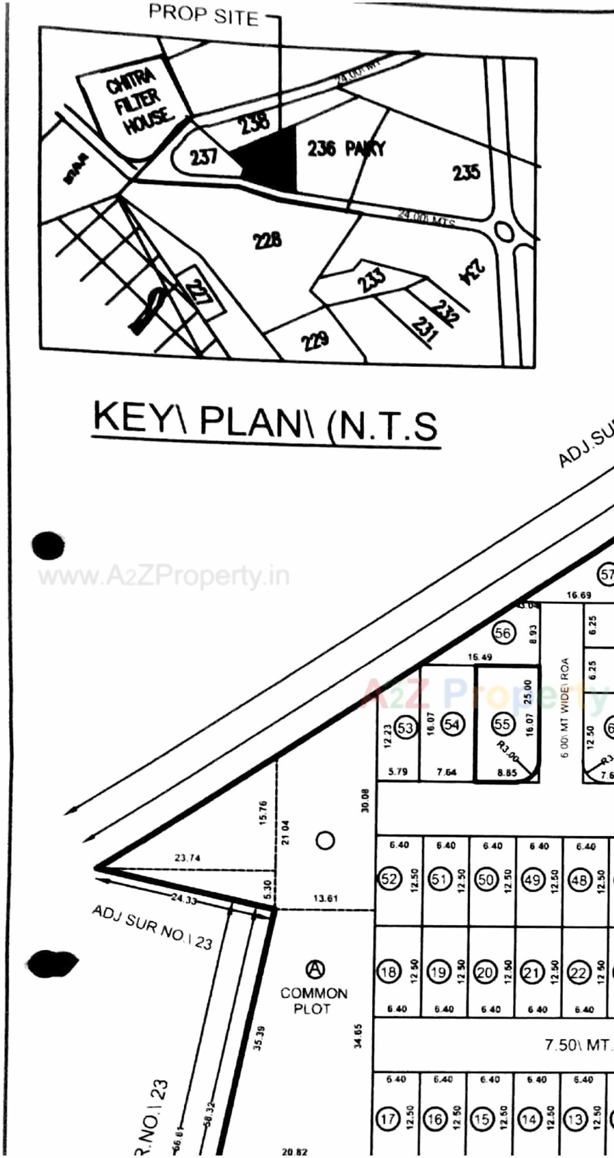 Layout of real estate project Hatkesh Park located at Chitra, Bhavnagar, Gujarat