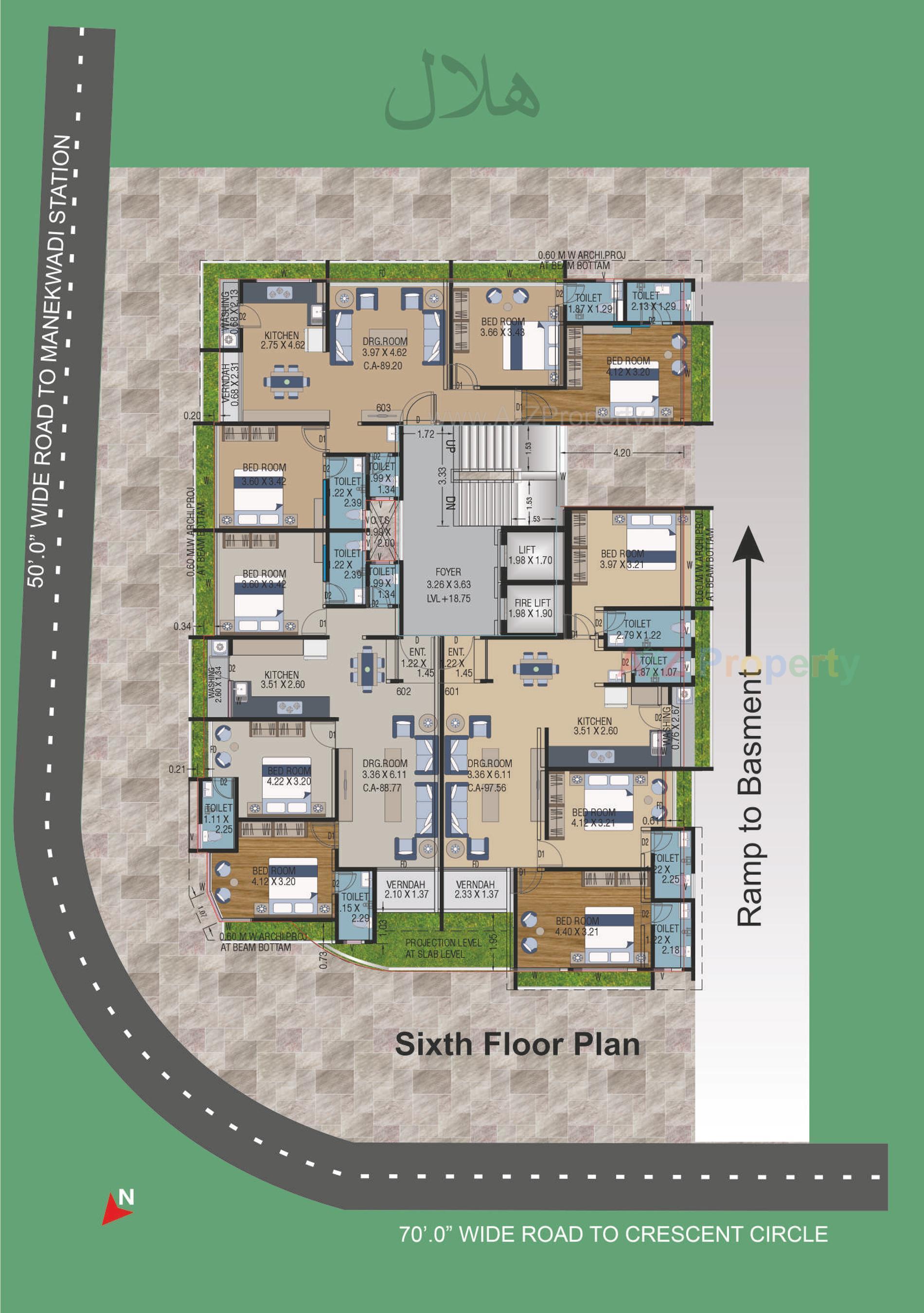Layout of real estate project Hilal Heights located at Bhavnagar, Bhavnagar, Gujarat