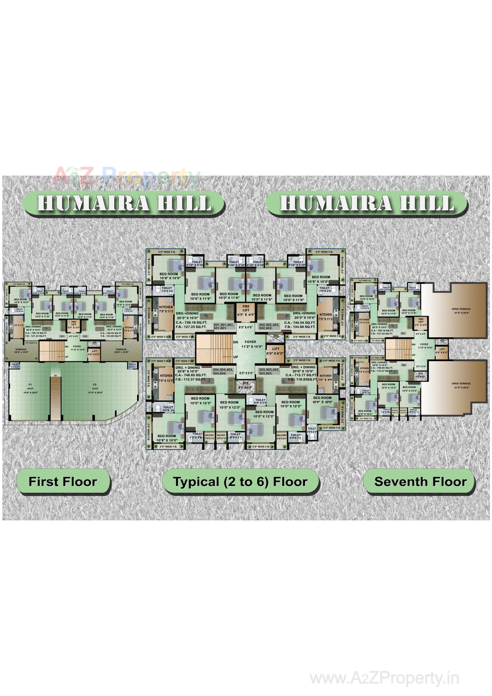 Layout of real estate project Humaira Hill located at Bhavnagar, Bhavnagar, Gujarat