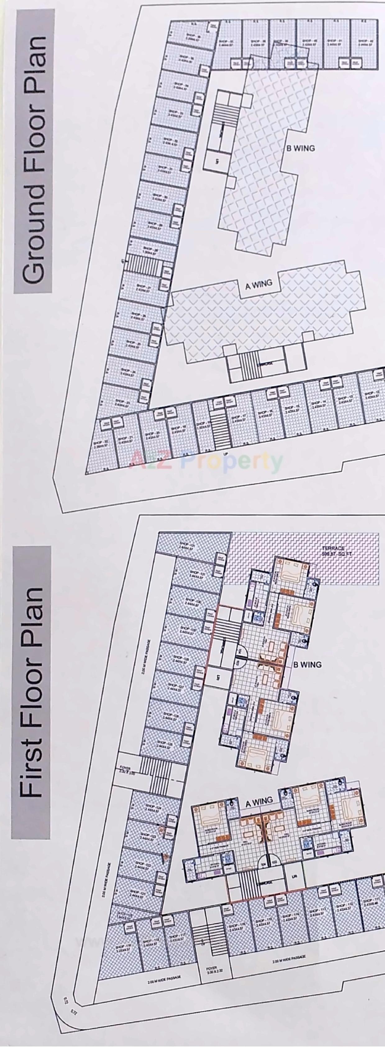 Layout of real estate project India Heights located at Bhavnagar, Bhavnagar, Gujarat