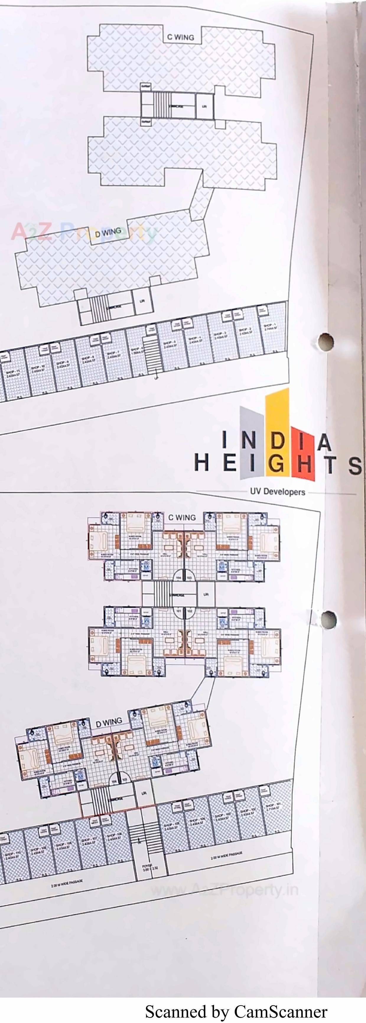 Layout of real estate project India Heights located at Bhavnagar, Bhavnagar, Gujarat