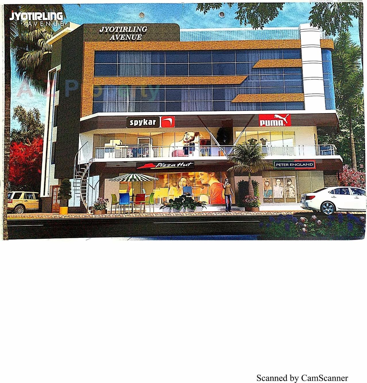 3D Elevation of real estate project Jyotirling Avenue located at Bhavnagar, Bhavnagar, Gujarat