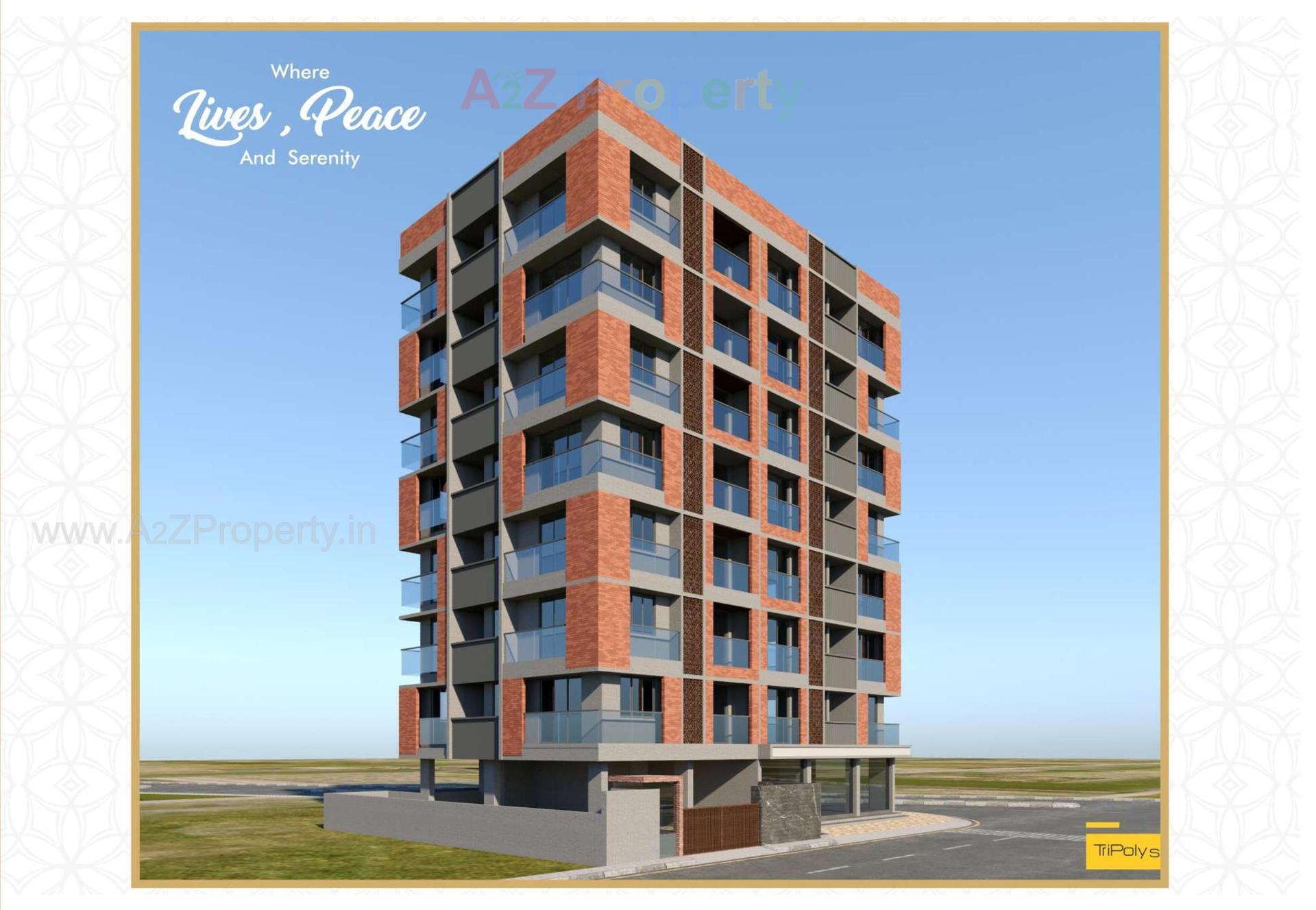 3D Elevation of real estate project K B Dreams located at Bhavnagar, Bhavnagar, Gujarat