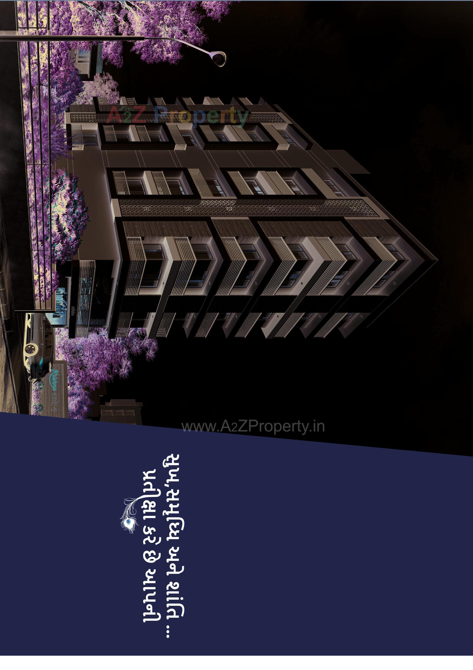 3D Elevation of real estate project Krishna Bansari located at Bhavnagar, Bhavnagar, Gujarat