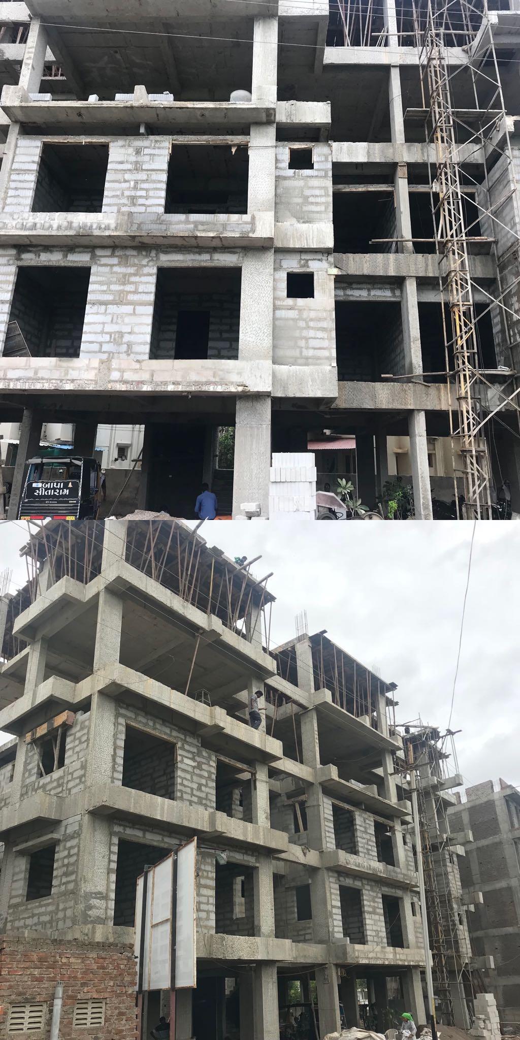 46421_const of real estate project Krishna Skyz located at Vadva, Bhavnagar, Gujarat