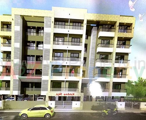 3D Elevation of real estate project Krishna Skyz located at Vadva, Bhavnagar, Gujarat