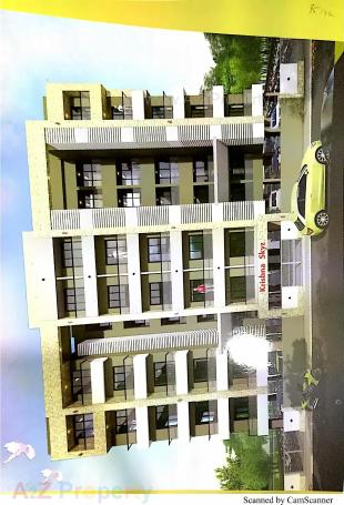 Elevation of real estate project Krishna Skyz located at Vadva, Bhavnagar, Gujarat