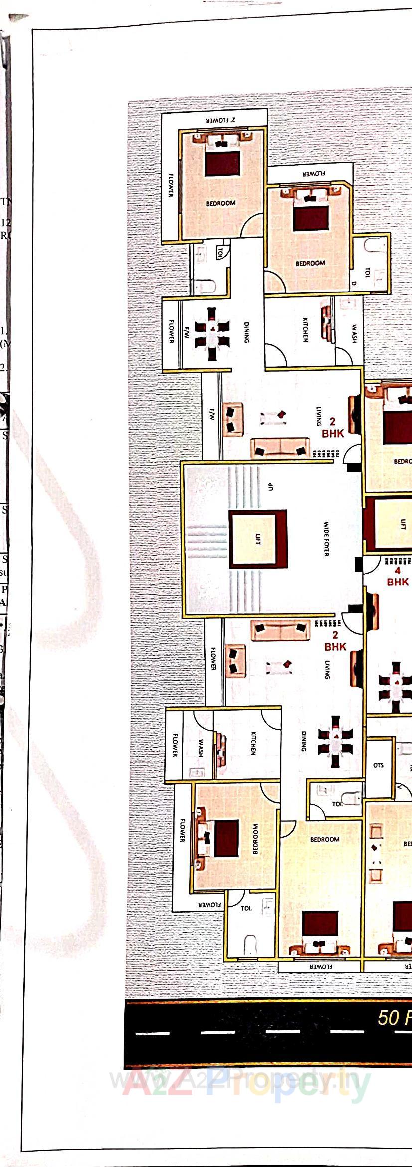 Layout of real estate project Mannat Heights located at Bhavnagar, Bhavnagar, Gujarat