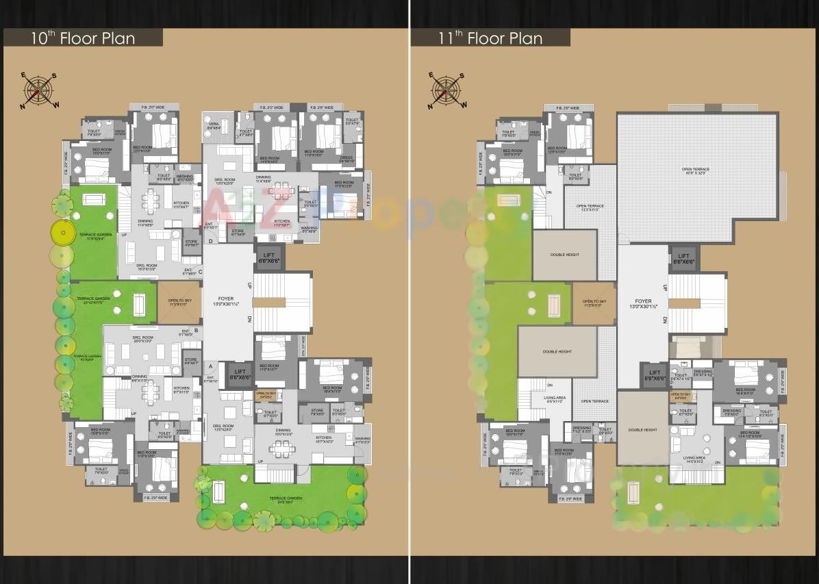 Layout of real estate project Marina Height located at Bhavnagar, Bhavnagar, Gujarat