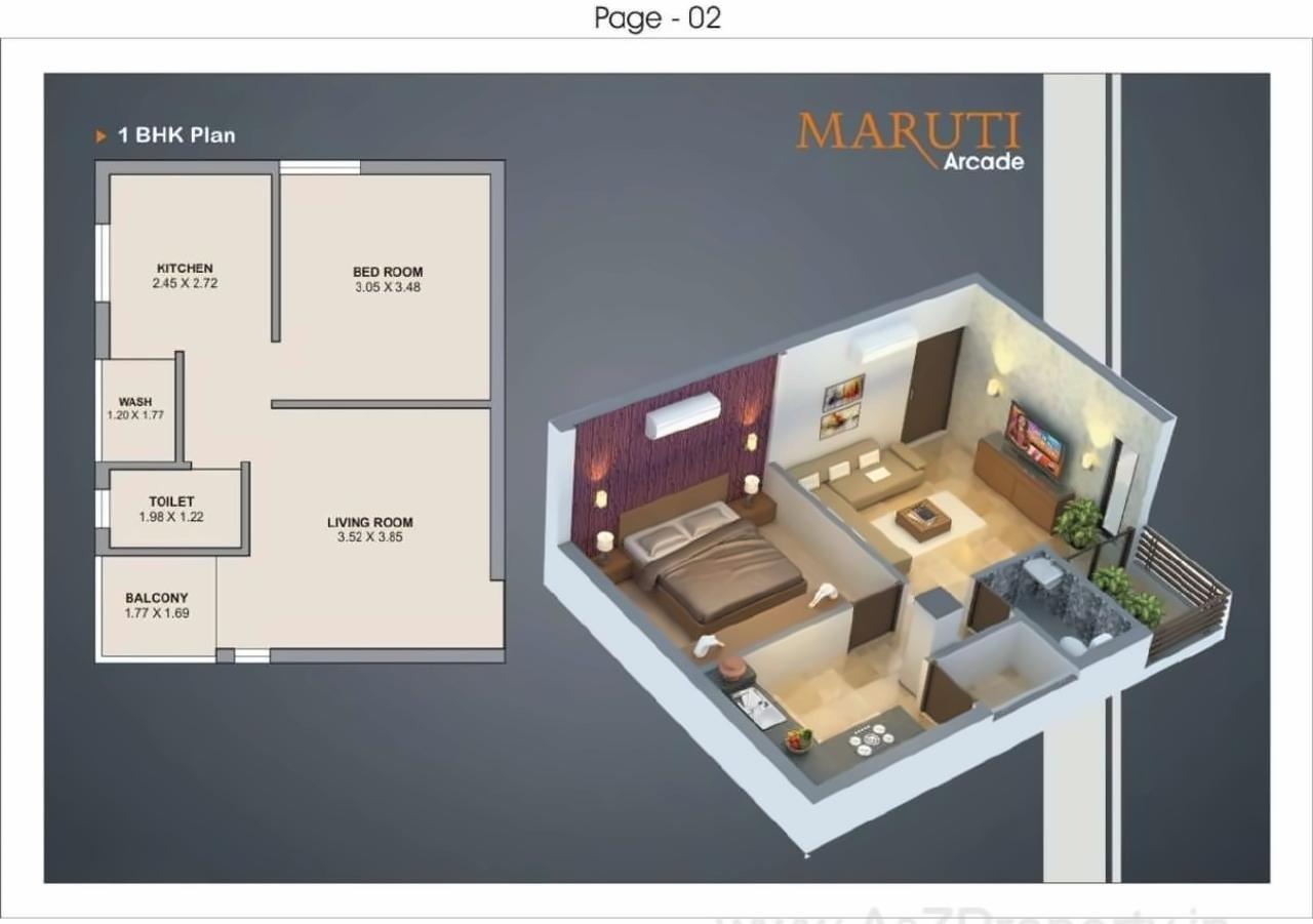 Layout of real estate project Maruti Arcade located at Chitra, Bhavnagar, Gujarat