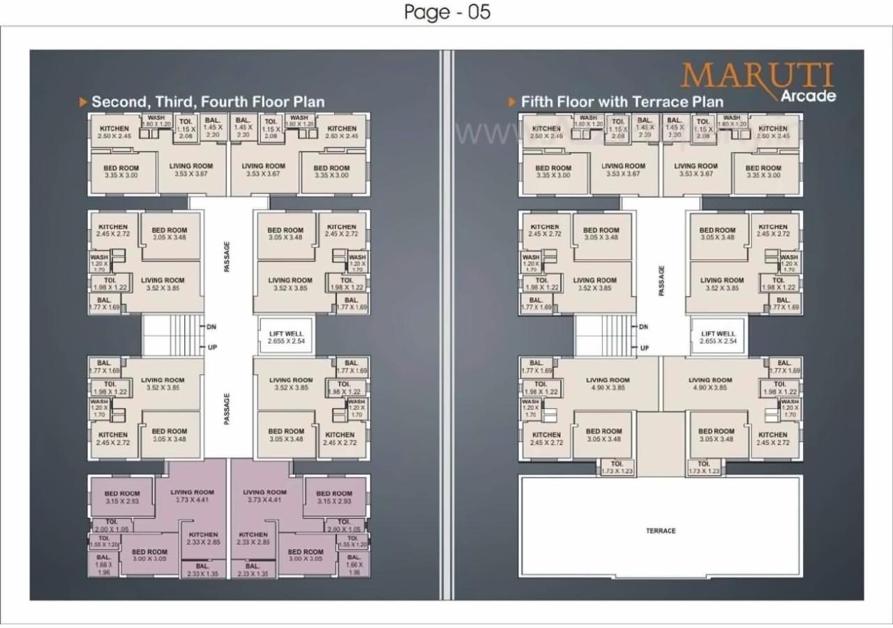 Layout of real estate project Maruti Arcade located at Chitra, Bhavnagar, Gujarat