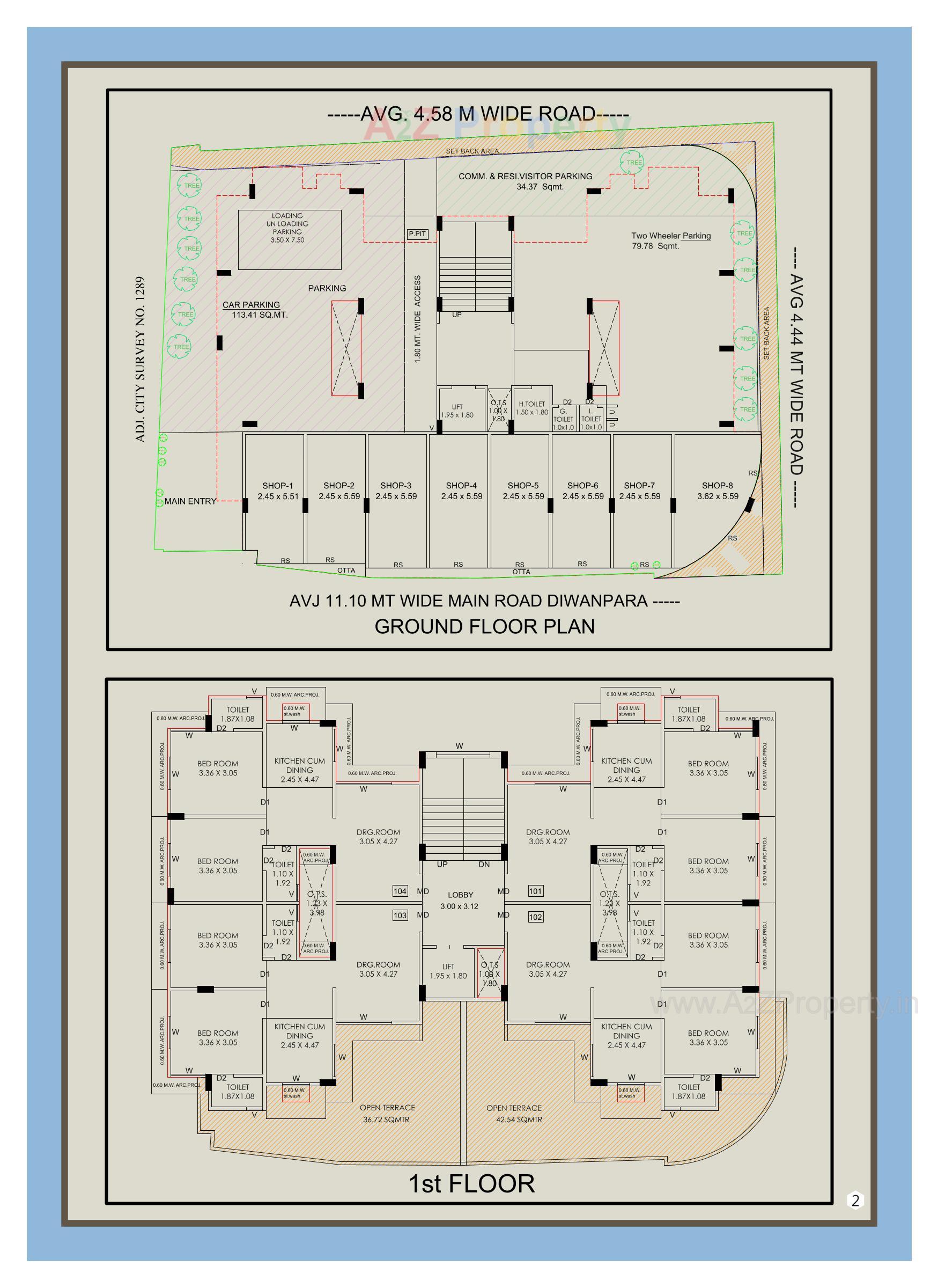 Layout of real estate project Marzan Fatima Park located at Bhavnagar, Bhavnagar, Gujarat