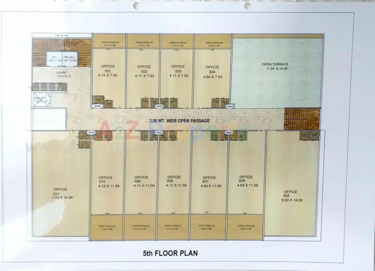 Layout of real estate project Meridian Square located at City, Bhavnagar, Gujarat