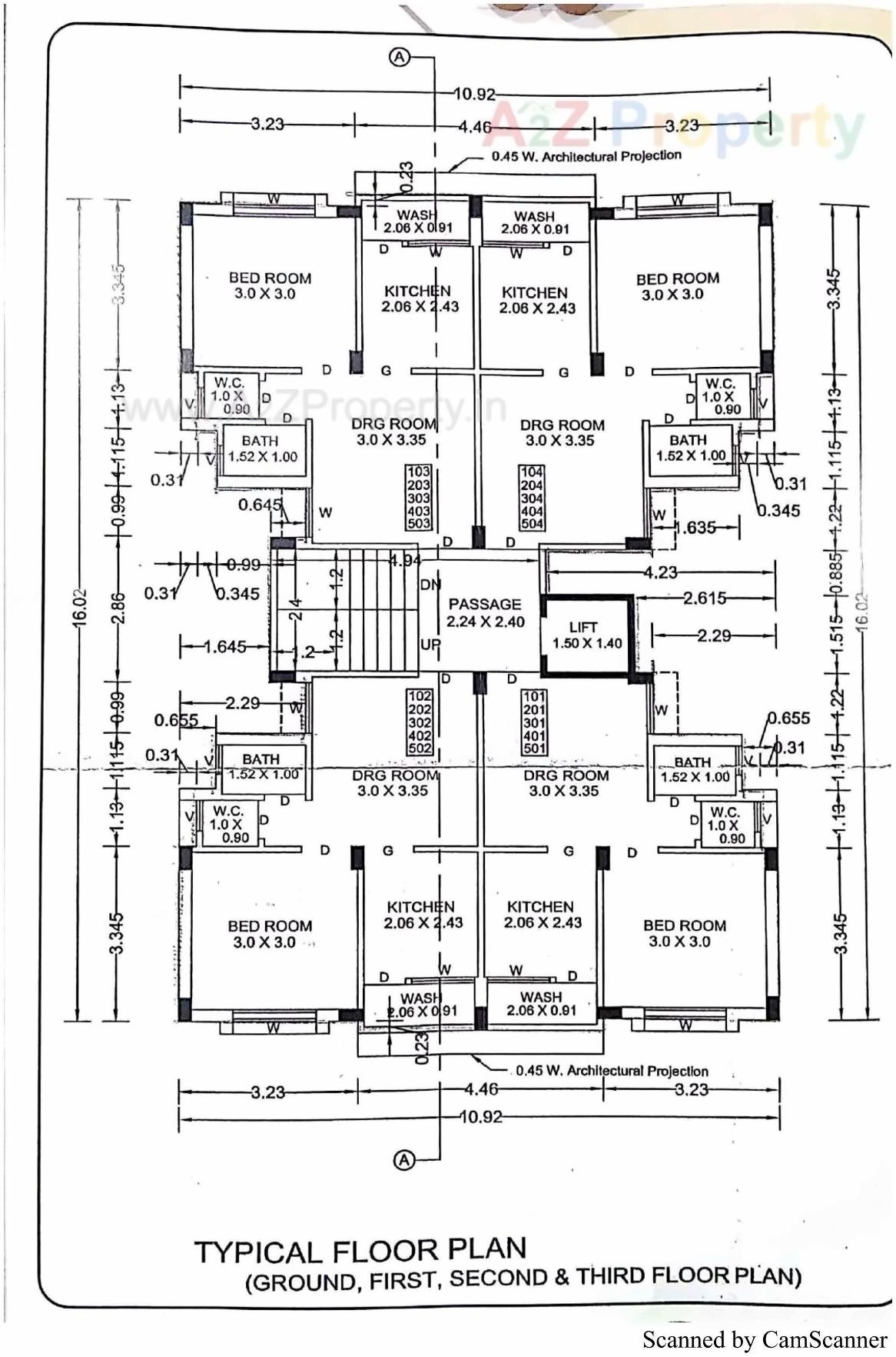 Layout of real estate project Narayan Residency located at Vartej, Bhavnagar, Gujarat