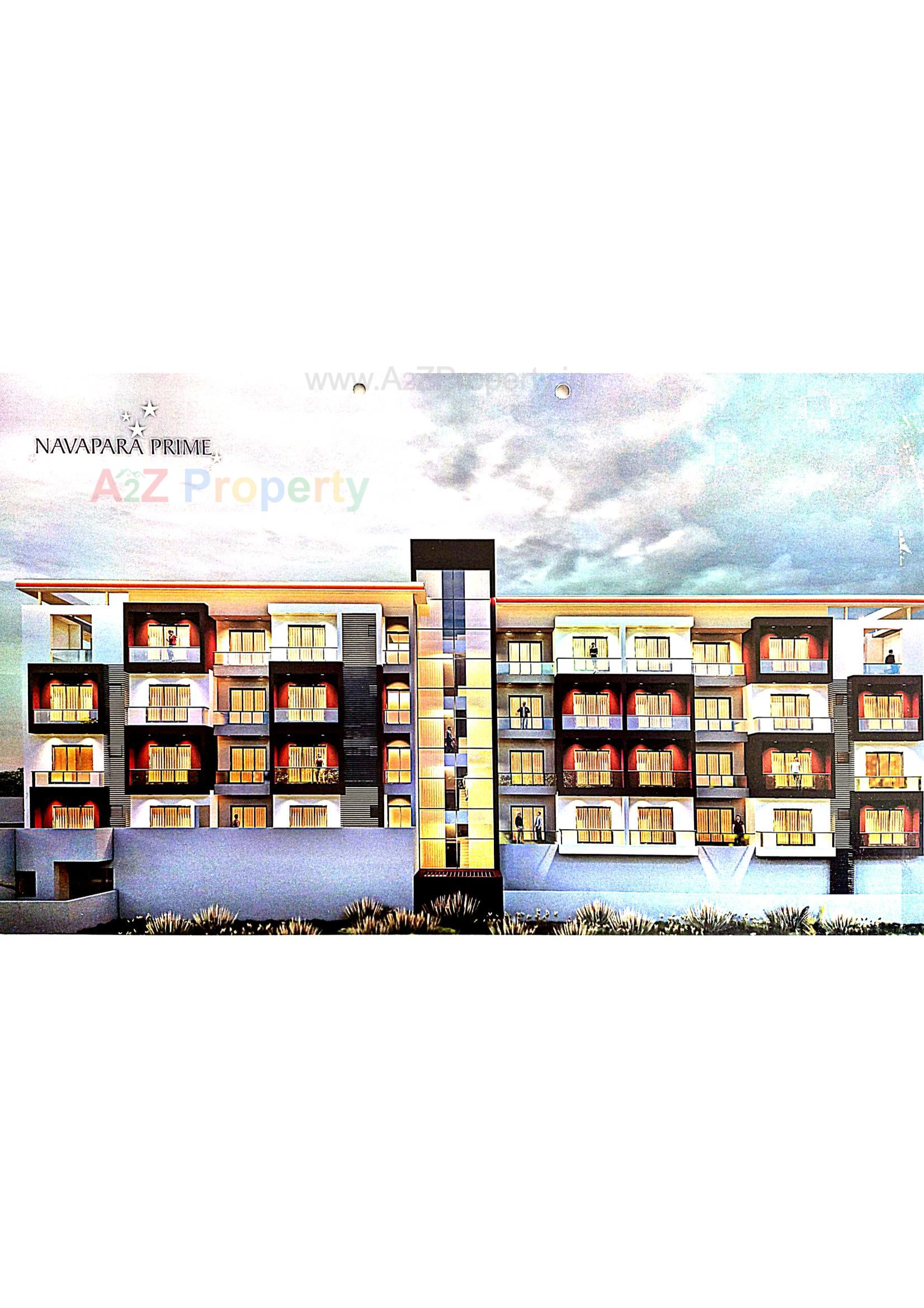 Layout of real estate project Navapara Prime located at Navapar, Bhavnagar, Gujarat