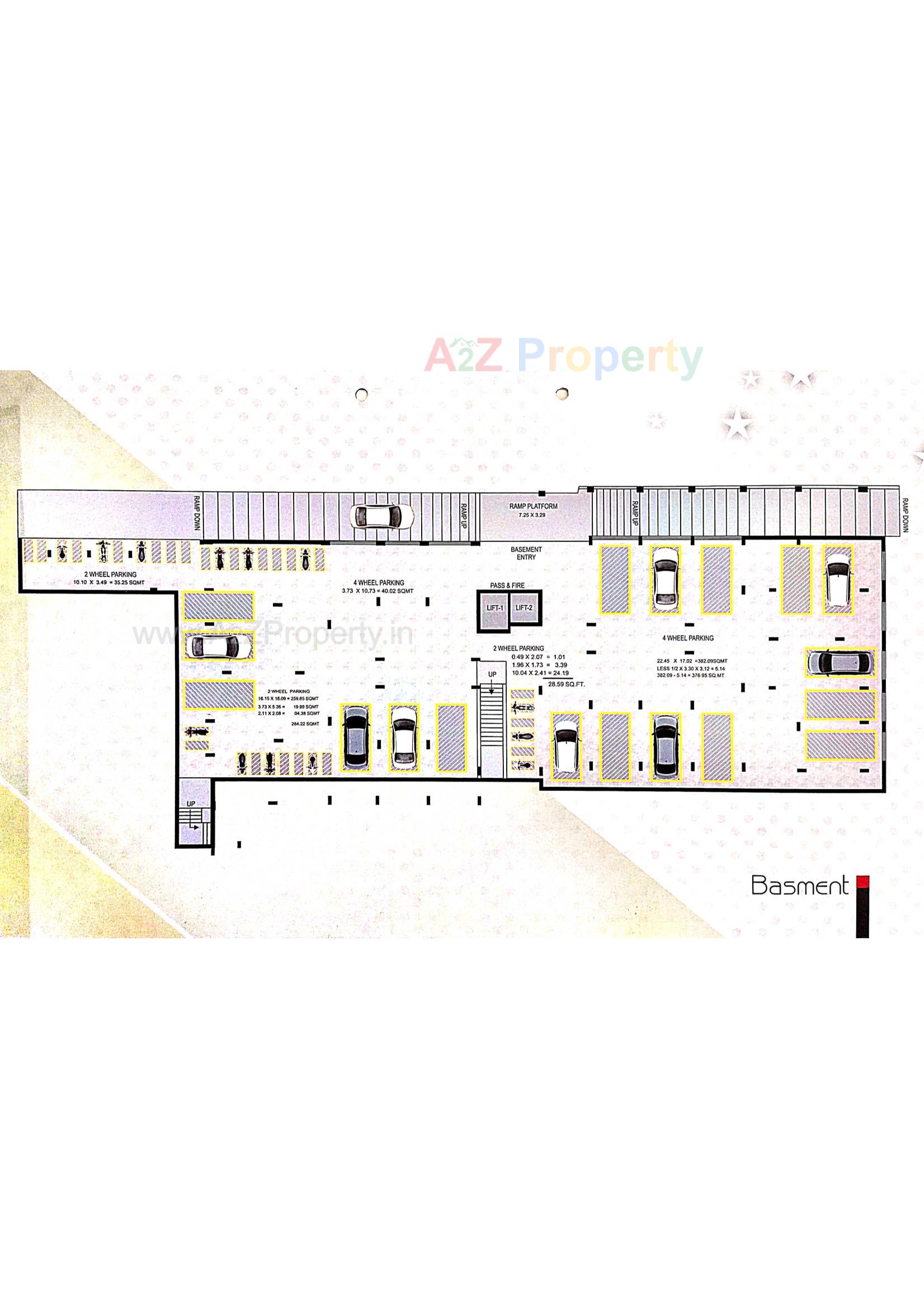 Layout of real estate project Navapara Prime located at Navapar, Bhavnagar, Gujarat