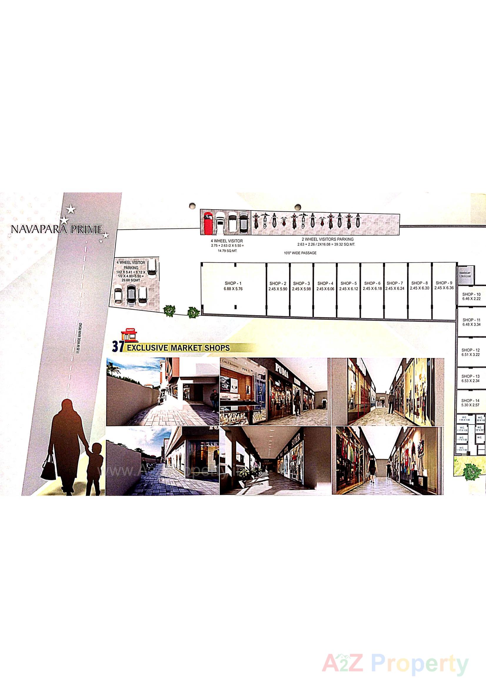 Layout of real estate project Navapara Prime located at Navapar, Bhavnagar, Gujarat