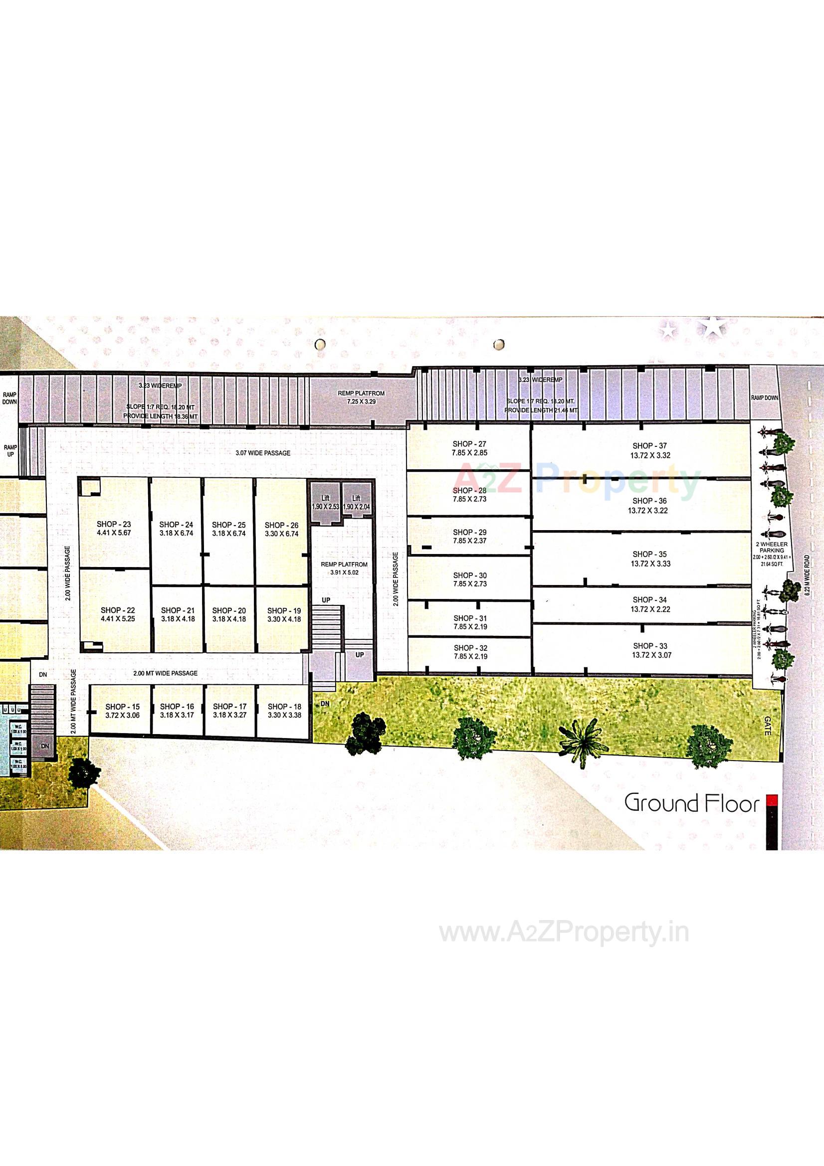 Layout of real estate project Navapara Prime located at Navapar, Bhavnagar, Gujarat