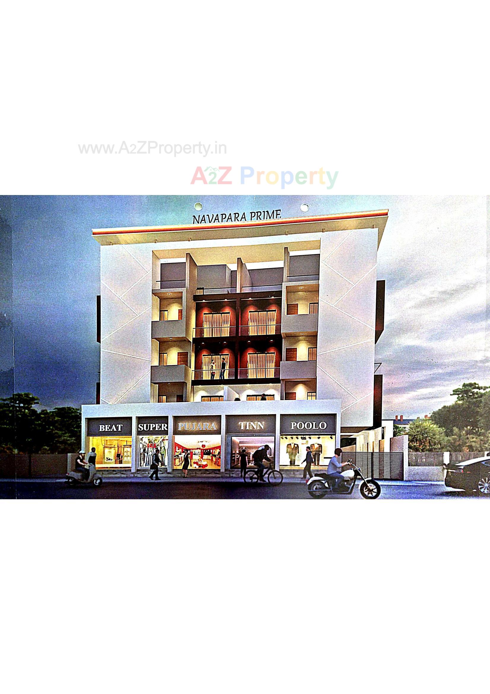 3D Elevation of real estate project Navapara Prime located at Navapar, Bhavnagar, Gujarat