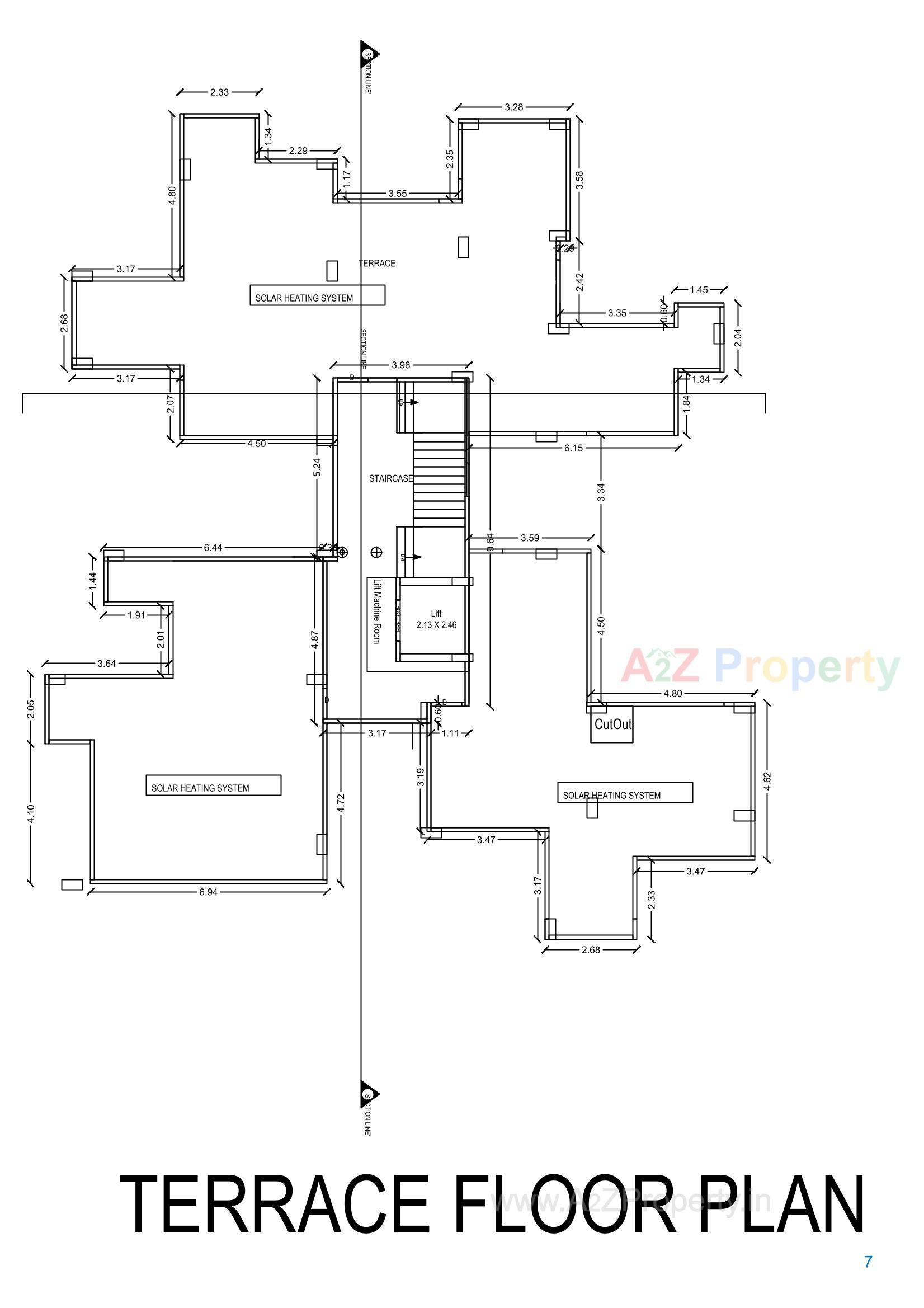 Layout of real estate project Nazmi Apartment located at Bhavnagar, Bhavnagar, Gujarat