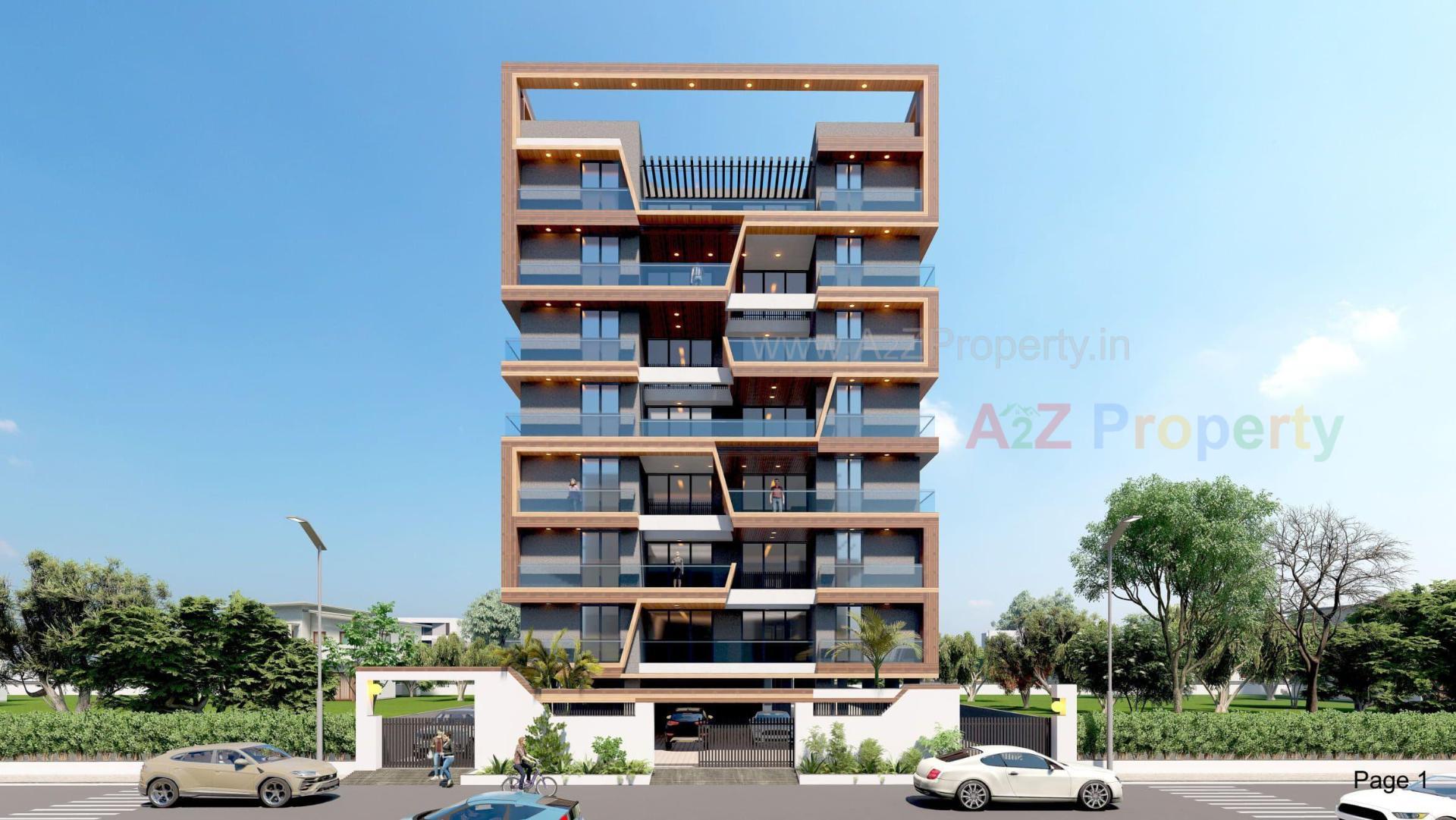 3D Elevation of real estate project Nest One located at Bhavnagar, Bhavnagar, Gujarat