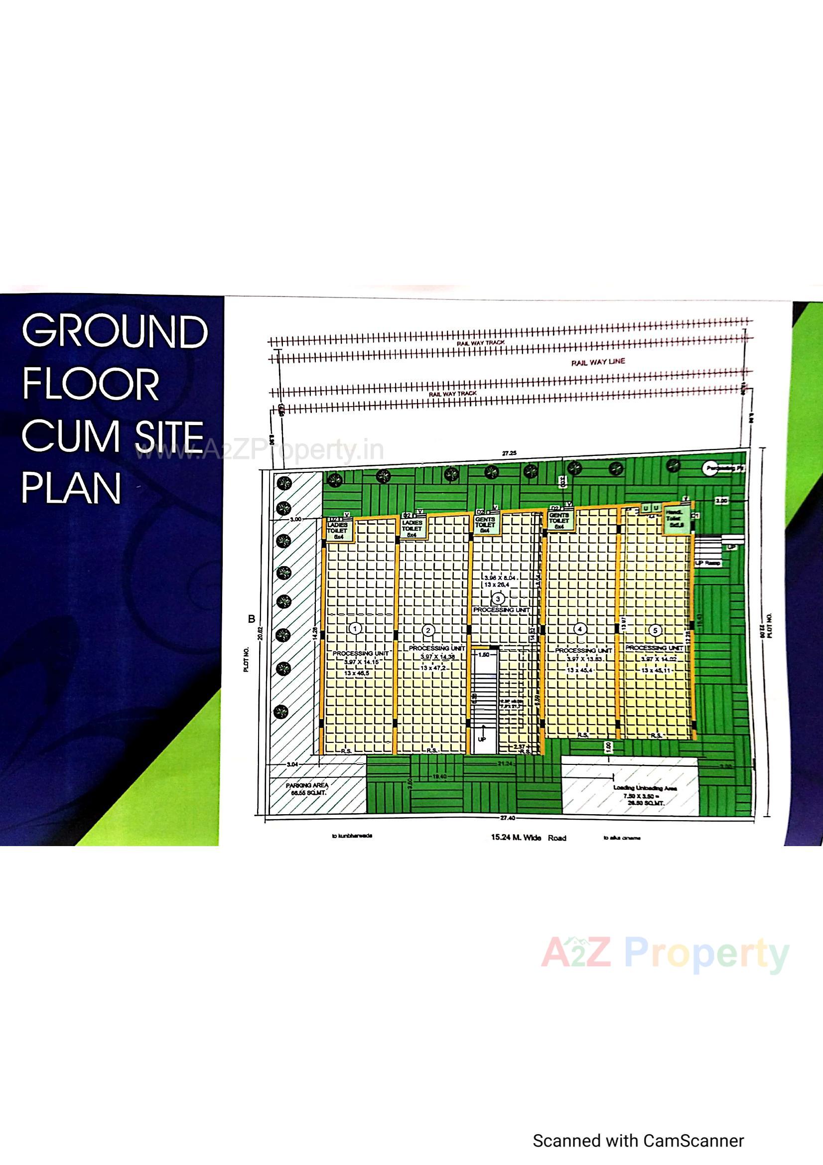 Layout of real estate project Nigahe Karam Marketing located at Bhavnagar, Bhavnagar, Gujarat