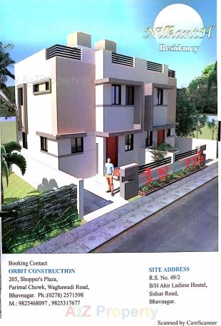 Elevation of real estate project Nilkanth Residency located at Adhewada, Bhavnagar, Gujarat