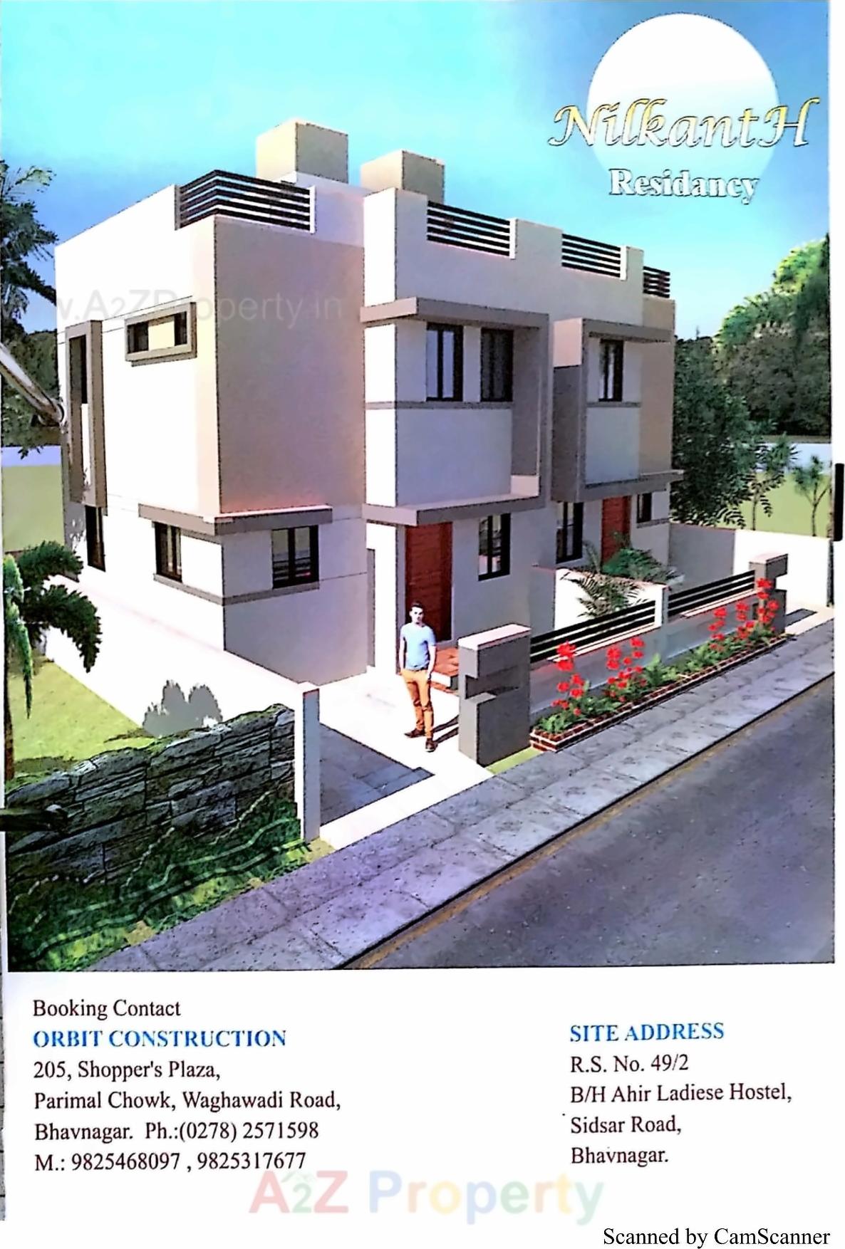 3D Elevation of real estate project Nilkanth Residency located at Adhewada, Bhavnagar, Gujarat