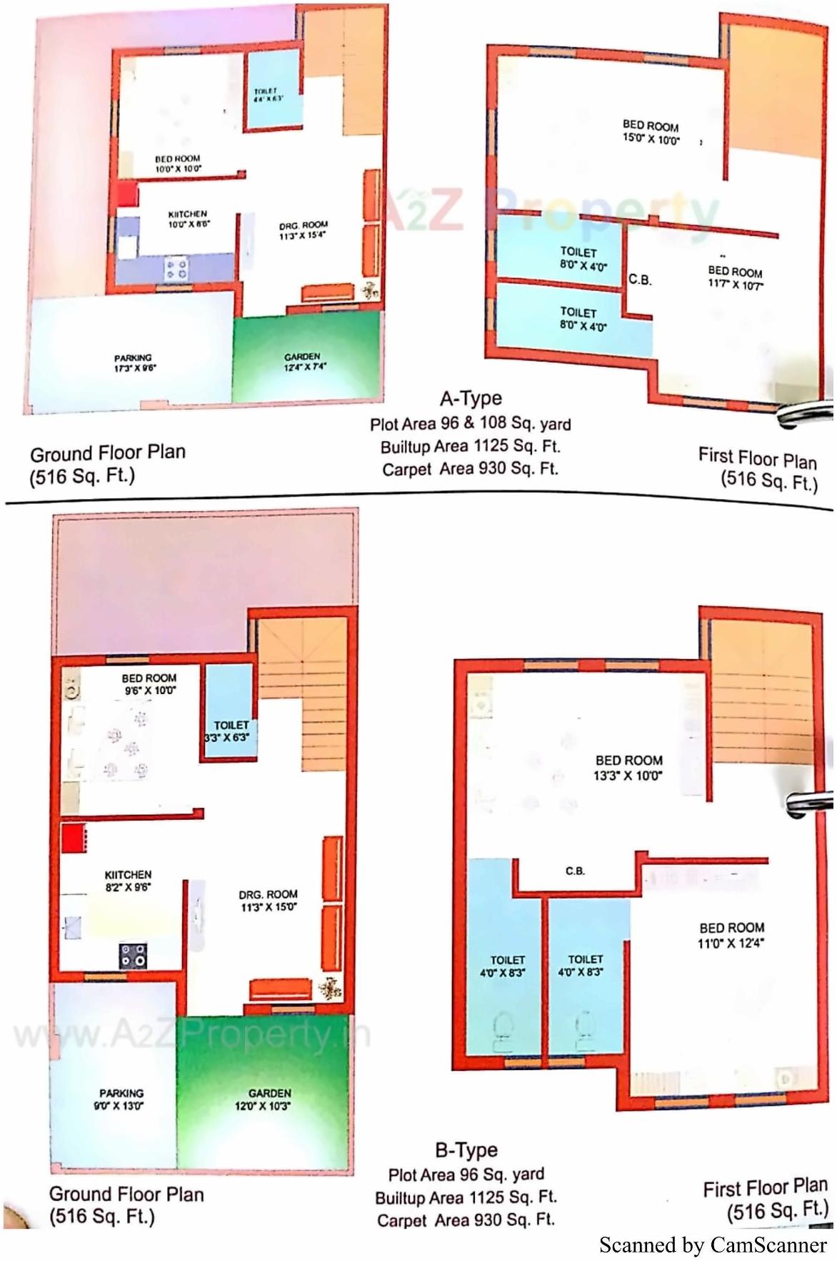 Layout of real estate project Nilkanth Residency located at Adhewada, Bhavnagar, Gujarat