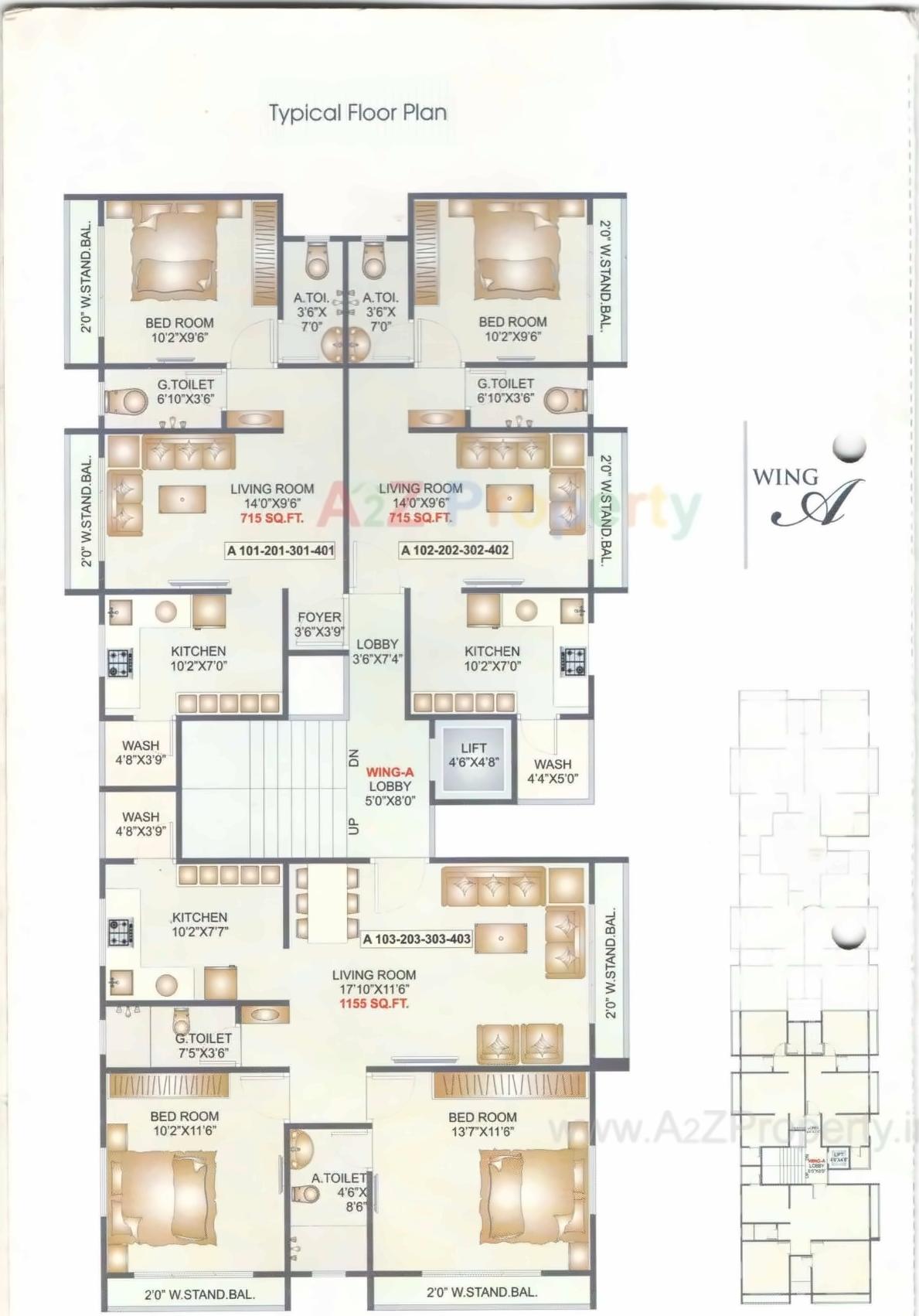 Layout of real estate project Om Residency located at Bhavnagar, Bhavnagar, Gujarat