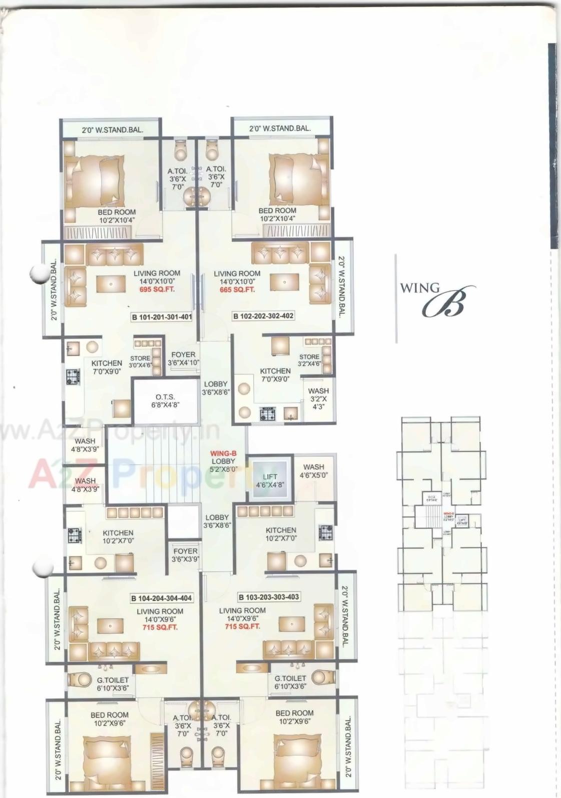 Layout of real estate project Om Residency located at Bhavnagar, Bhavnagar, Gujarat
