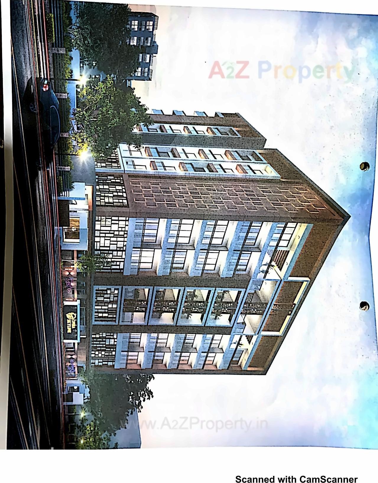 3D Elevation of real estate project Opera Skyline located at Krushnanagar, Bhavnagar, Gujarat