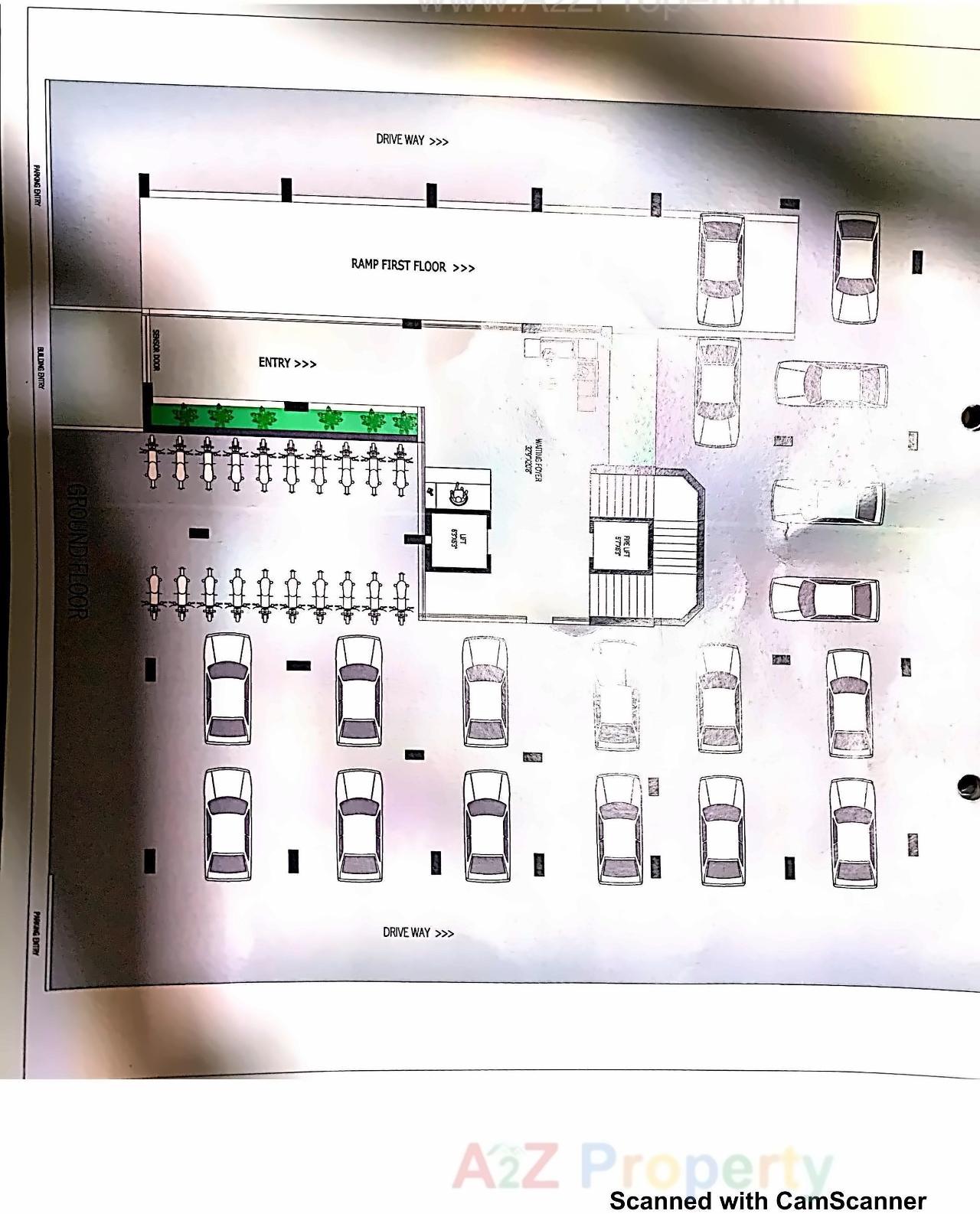 Layout of real estate project Opera Skyline located at Krushnanagar, Bhavnagar, Gujarat