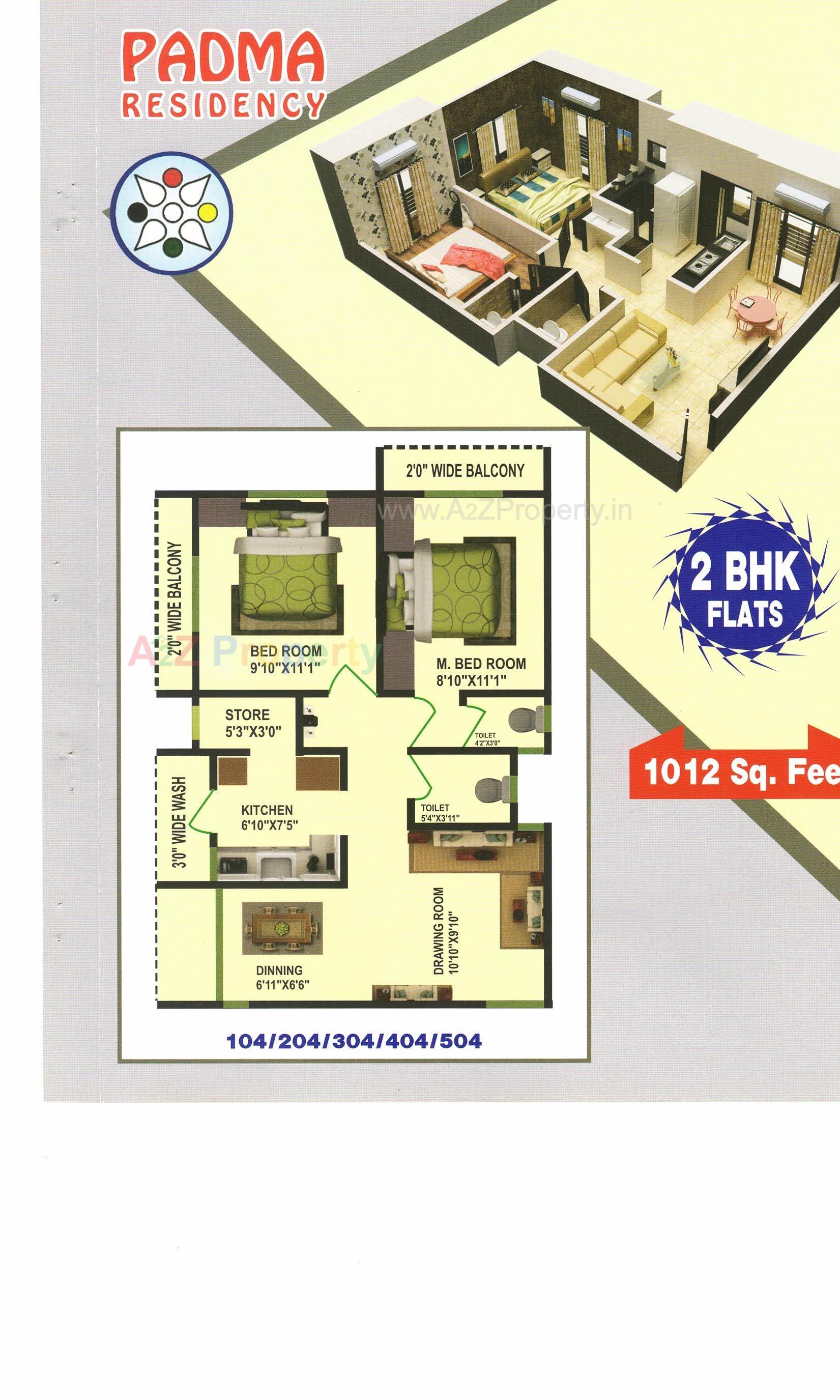 Layout of real estate project Padma Residency located at Bhavnagar, Bhavnagar, Gujarat