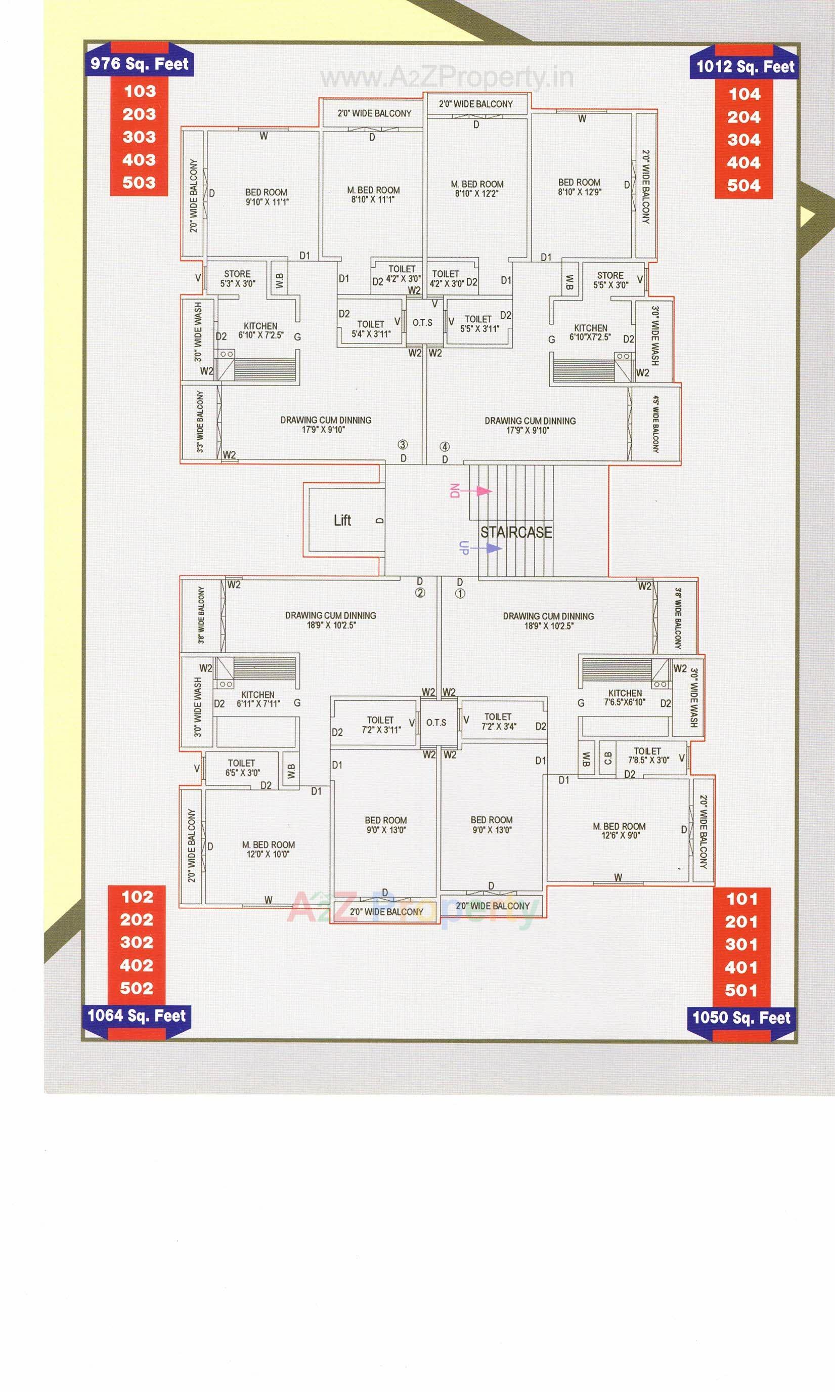 Layout of real estate project Padma Residency located at Bhavnagar, Bhavnagar, Gujarat