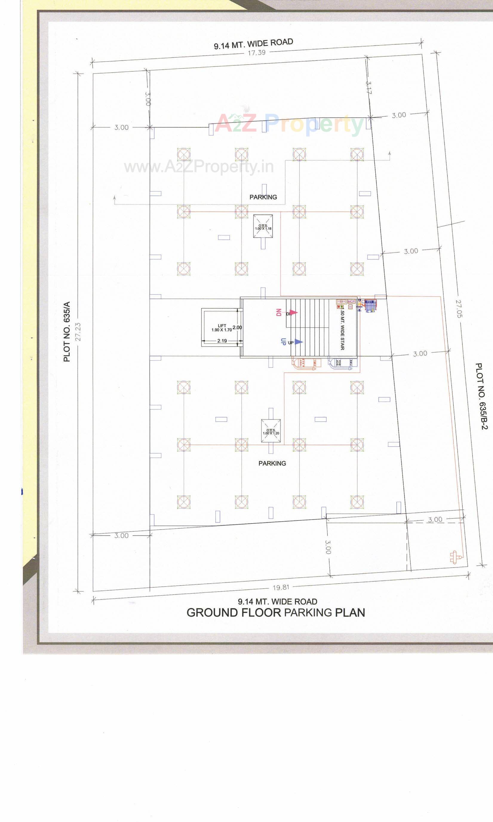 Layout of real estate project Padma Residency located at Bhavnagar, Bhavnagar, Gujarat