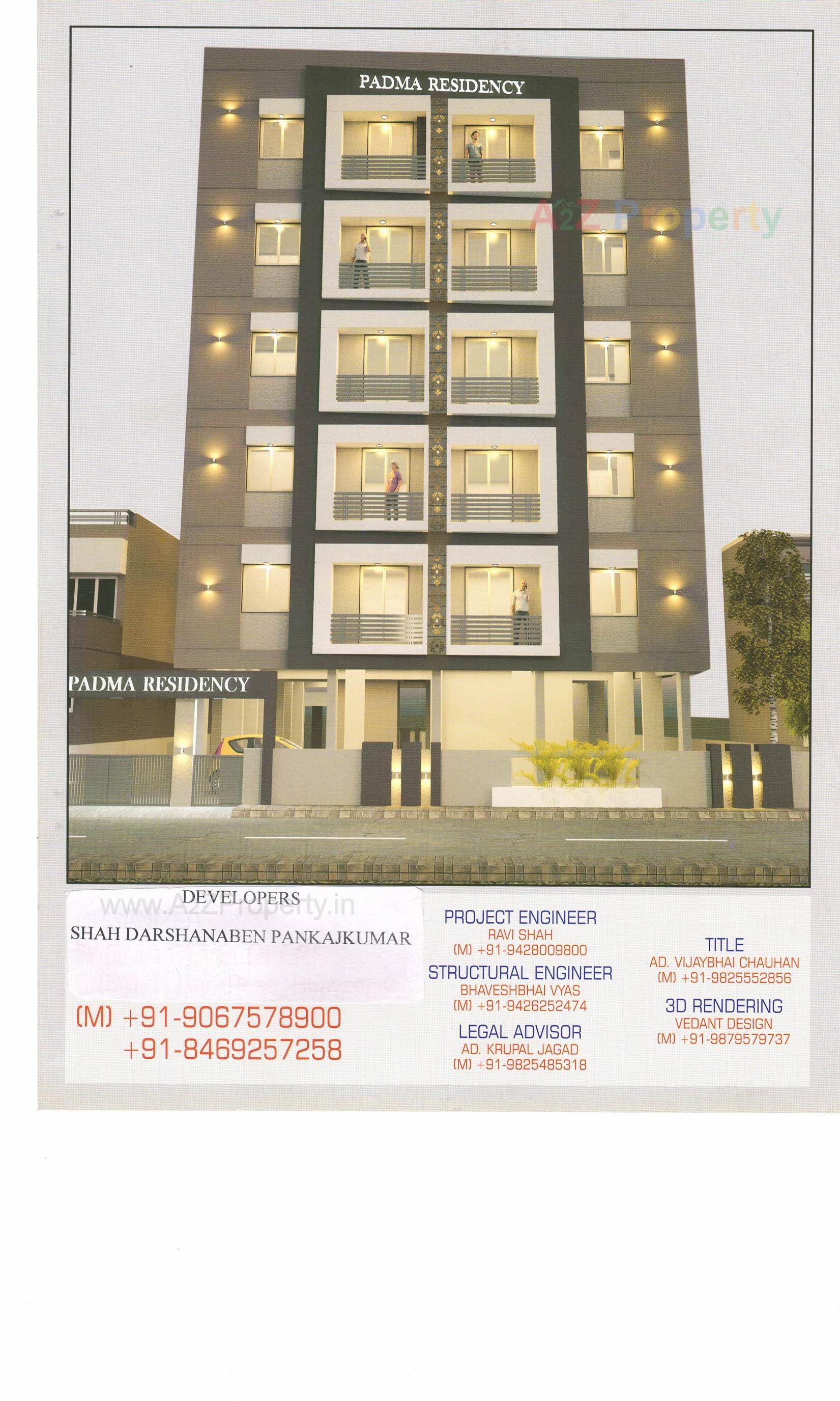 3D Elevation of real estate project Padma Residency located at Bhavnagar, Bhavnagar, Gujarat