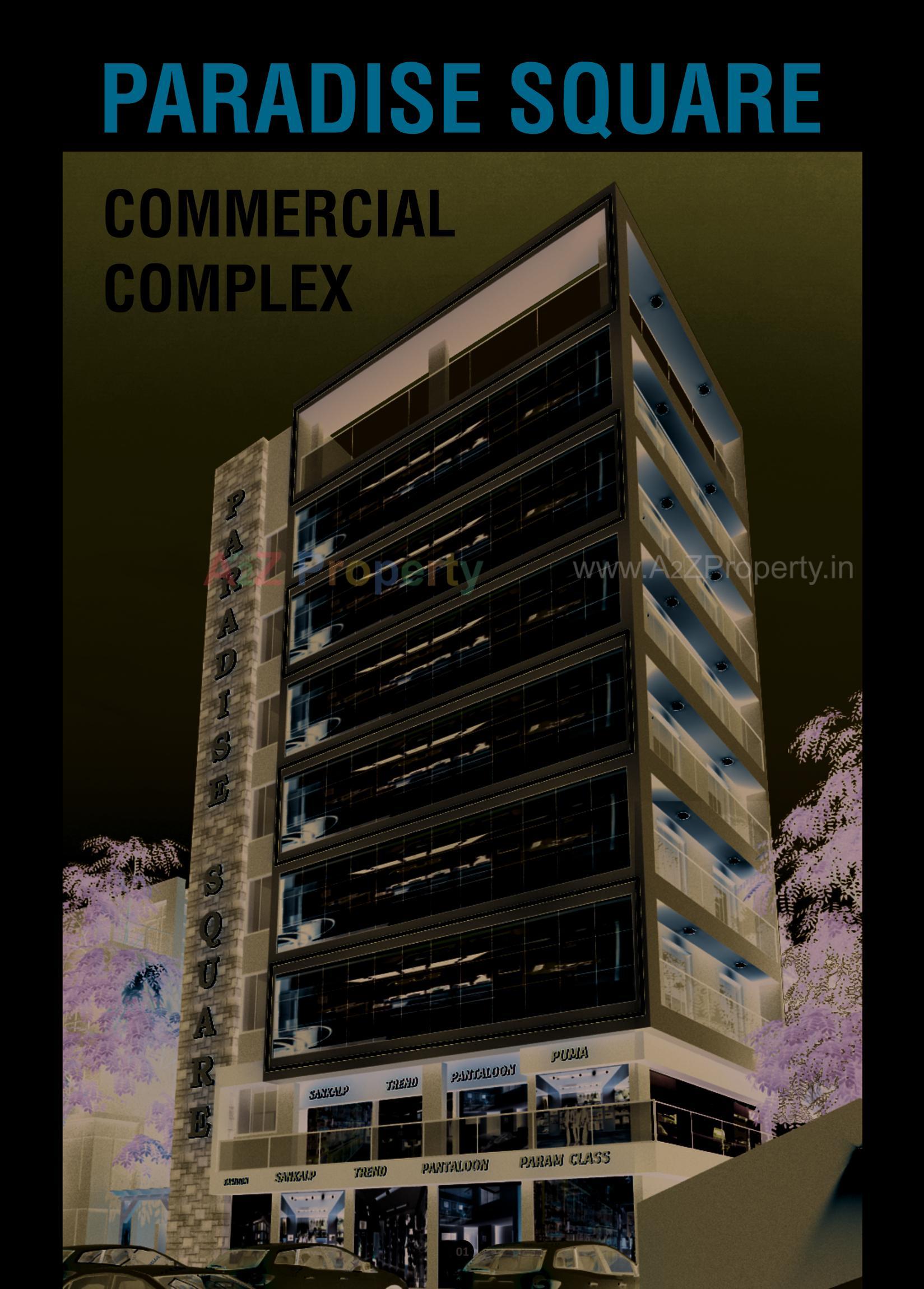 3D Elevation of real estate project Paradies Square located at Vadva, Bhavnagar, Gujarat