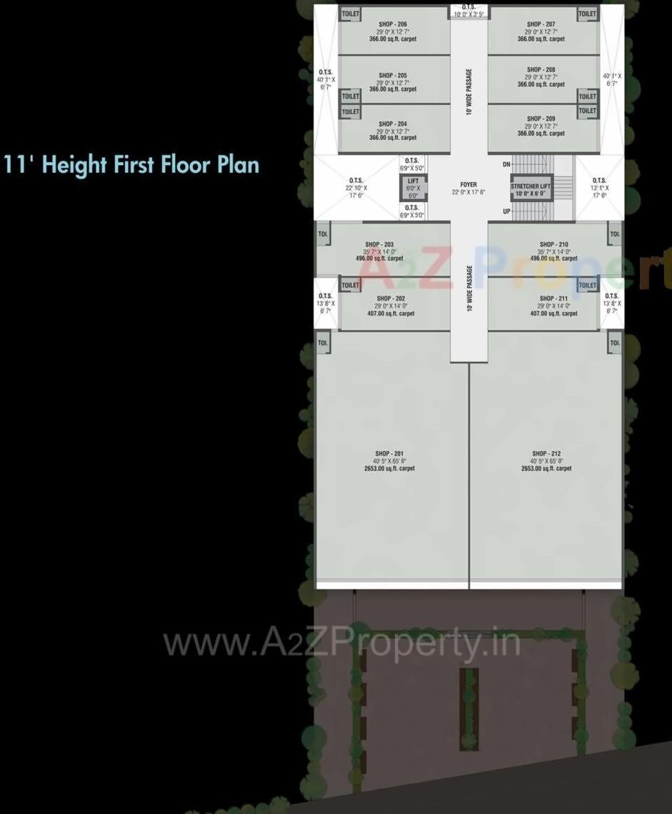 Layout of real estate project Parardhya One The Golden Space located at Bhavnagar, Bhavnagar, Gujarat
