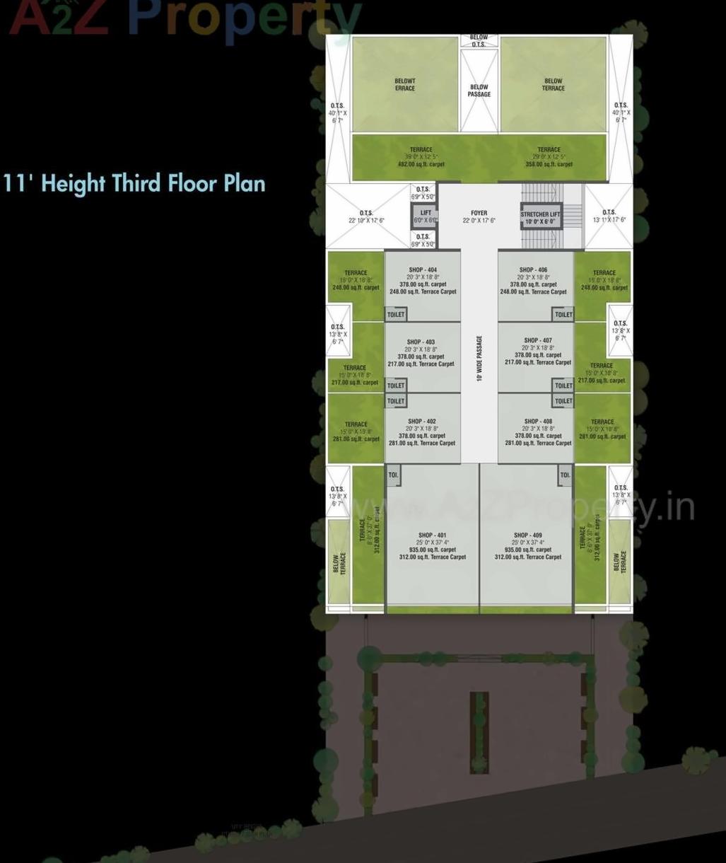 Layout of real estate project Parardhya One The Golden Space located at Bhavnagar, Bhavnagar, Gujarat