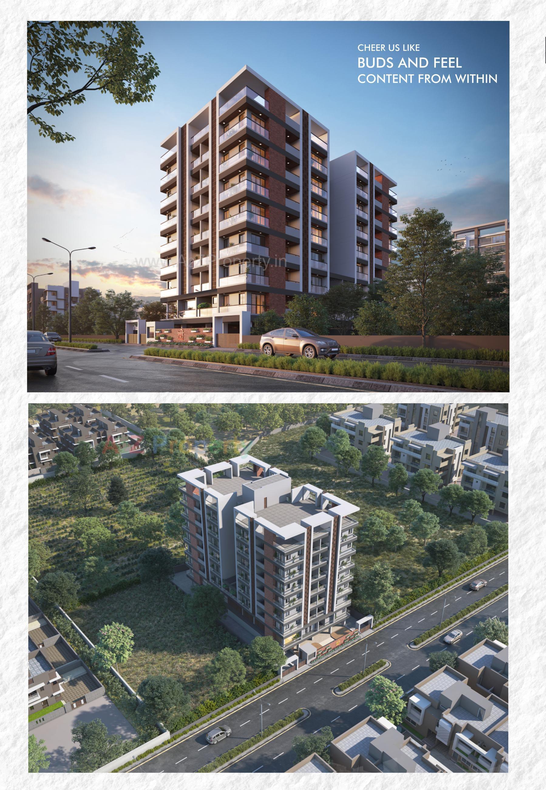 3D Elevation of real estate project Pramukh Heights located at Vadva, Bhavnagar, Gujarat