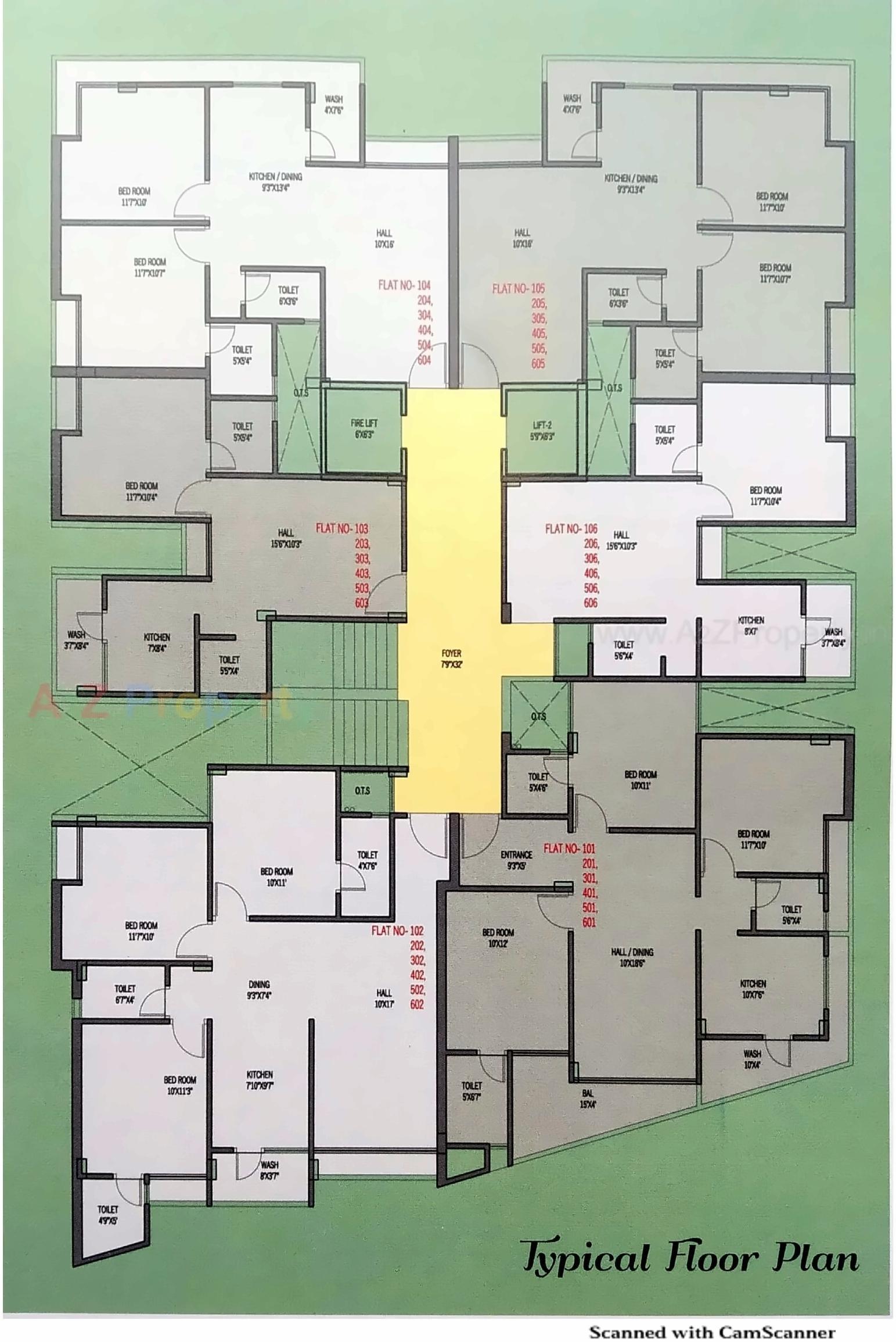 Layout of real estate project Prayag Elysium located at Adhewada, Bhavnagar, Gujarat