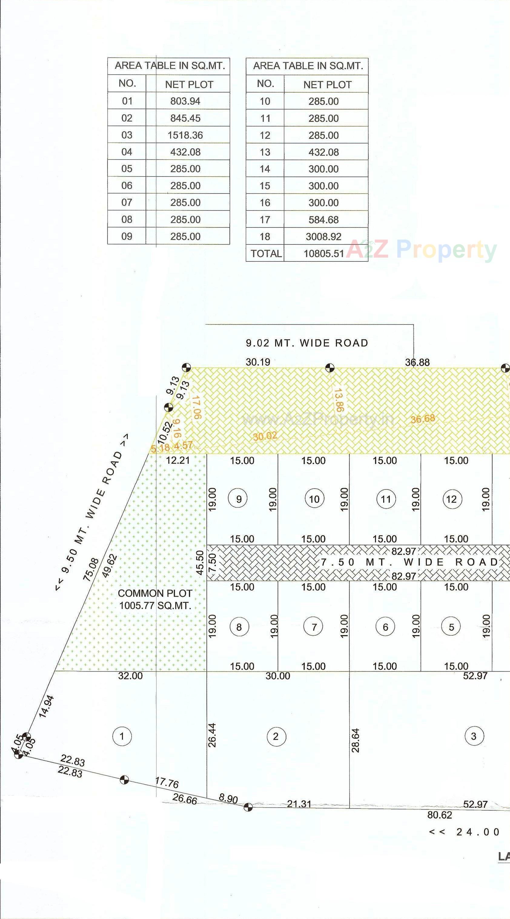 Layout of real estate project Priya Blue Diamond Park located at Vadva, Bhavnagar, Gujarat