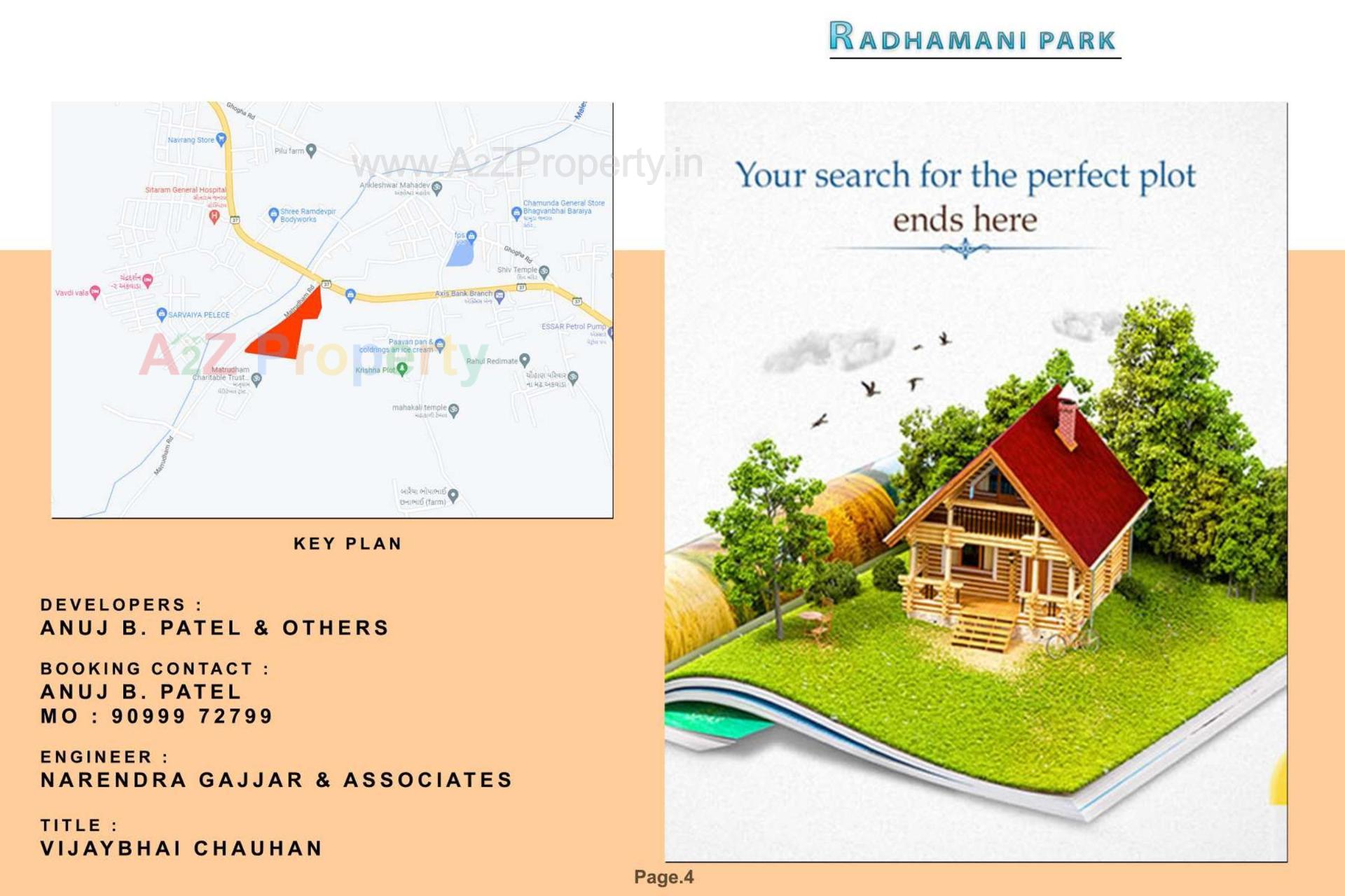  of real estate project Radha Mani Park located at Akwada, Bhavnagar, Gujarat