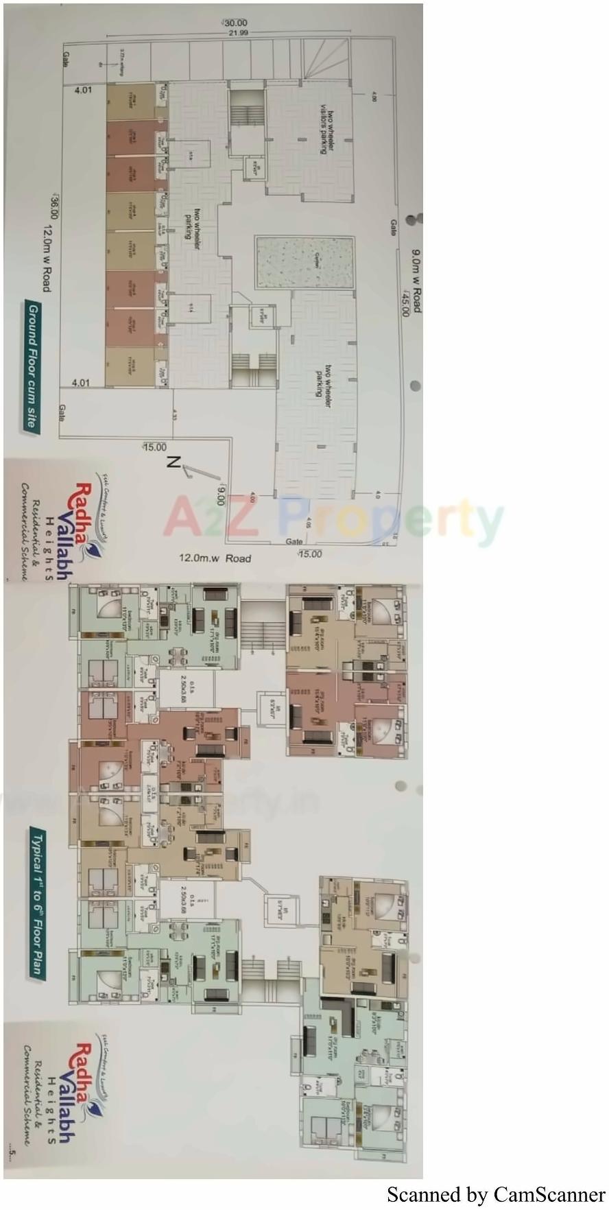 Layout of real estate project Radha Vallabh Heights located at Bhavnagar, Bhavnagar, Gujarat