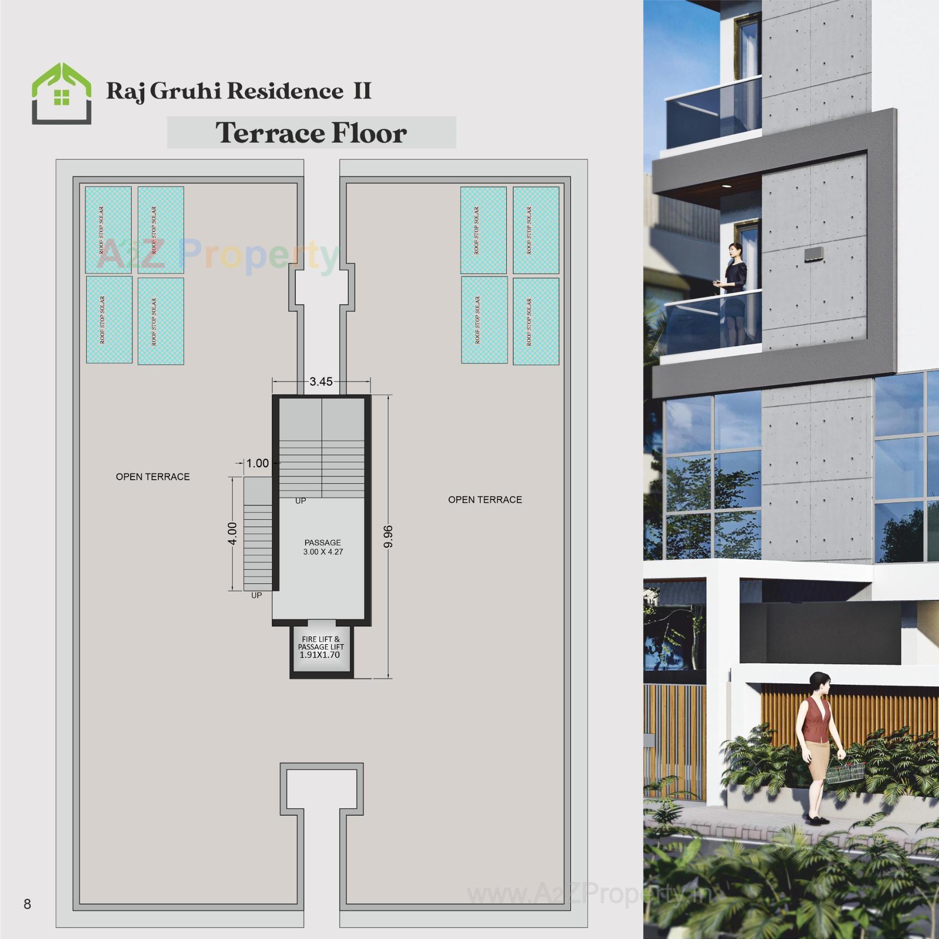 Layout of real estate project Raj Gruhi Residence Ii located at Bhavnagar, Bhavnagar, Gujarat