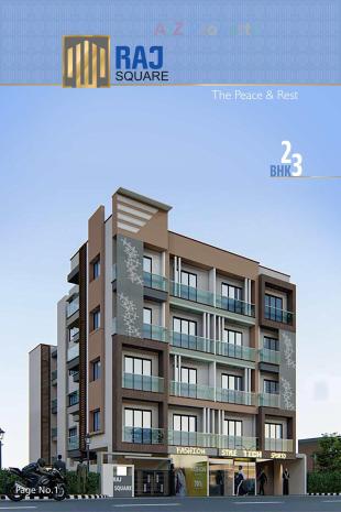 Elevation of real estate project Raj Square located at Bhavnagar, Bhavnagar, Gujarat