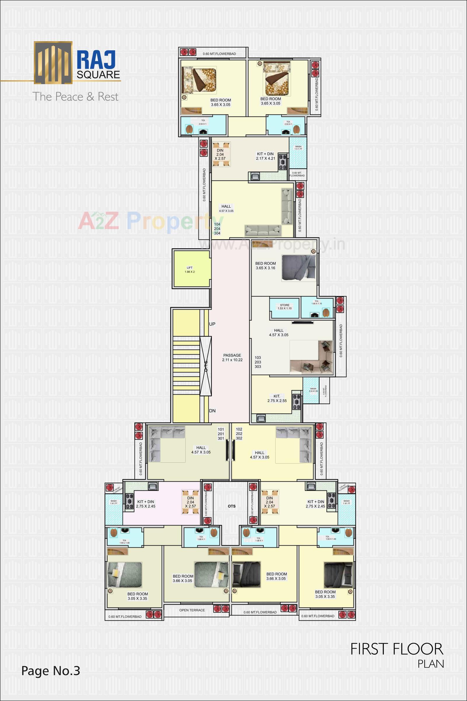 Layout of real estate project Raj Square located at Bhavnagar, Bhavnagar, Gujarat